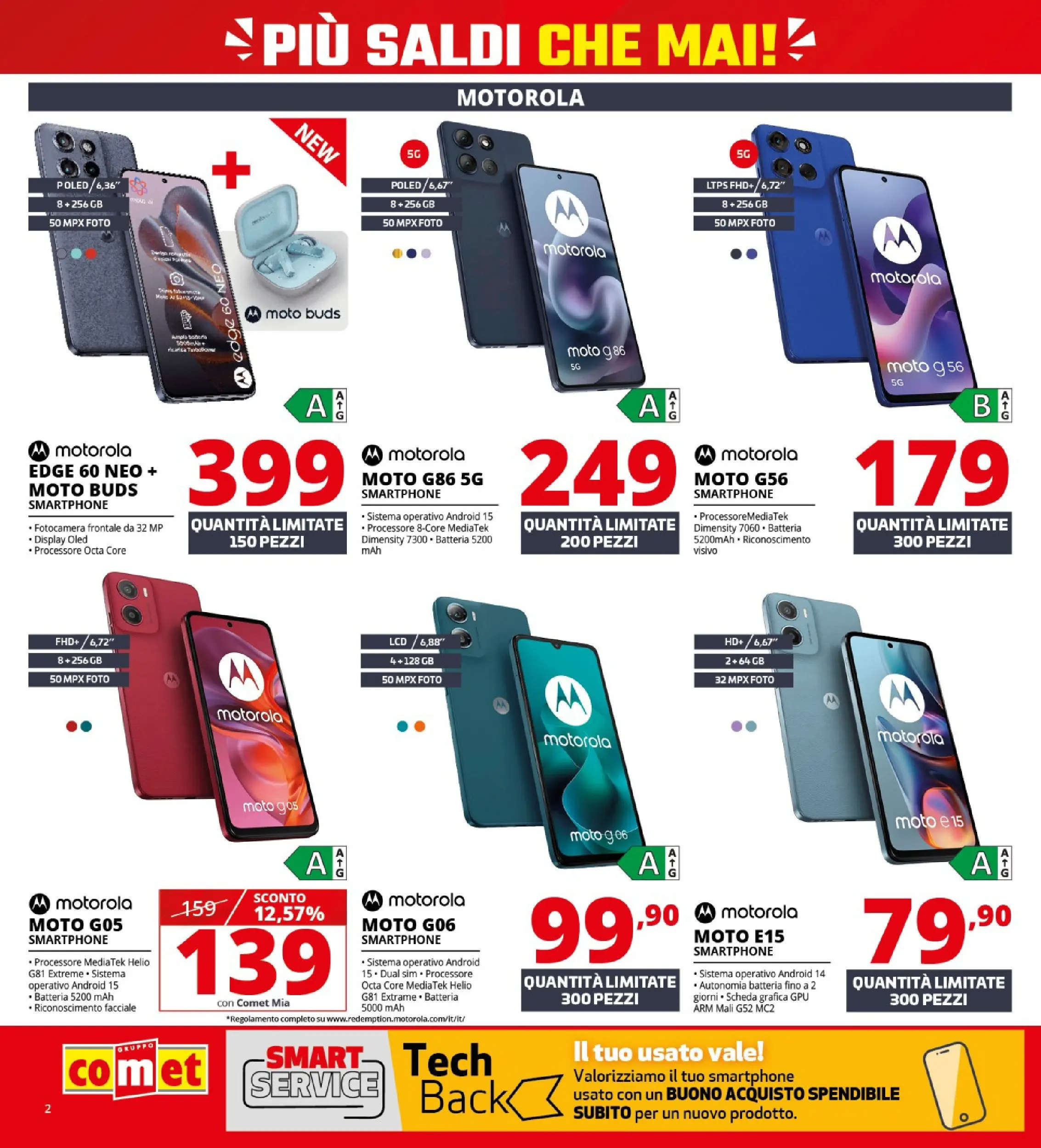 Nuovo Volantino Comet	 dal 02/01/2026 > offerte anteprima 🛍️ | Pagina: 2 | Prodotti: Smartphone, Fotocamera, Batteria