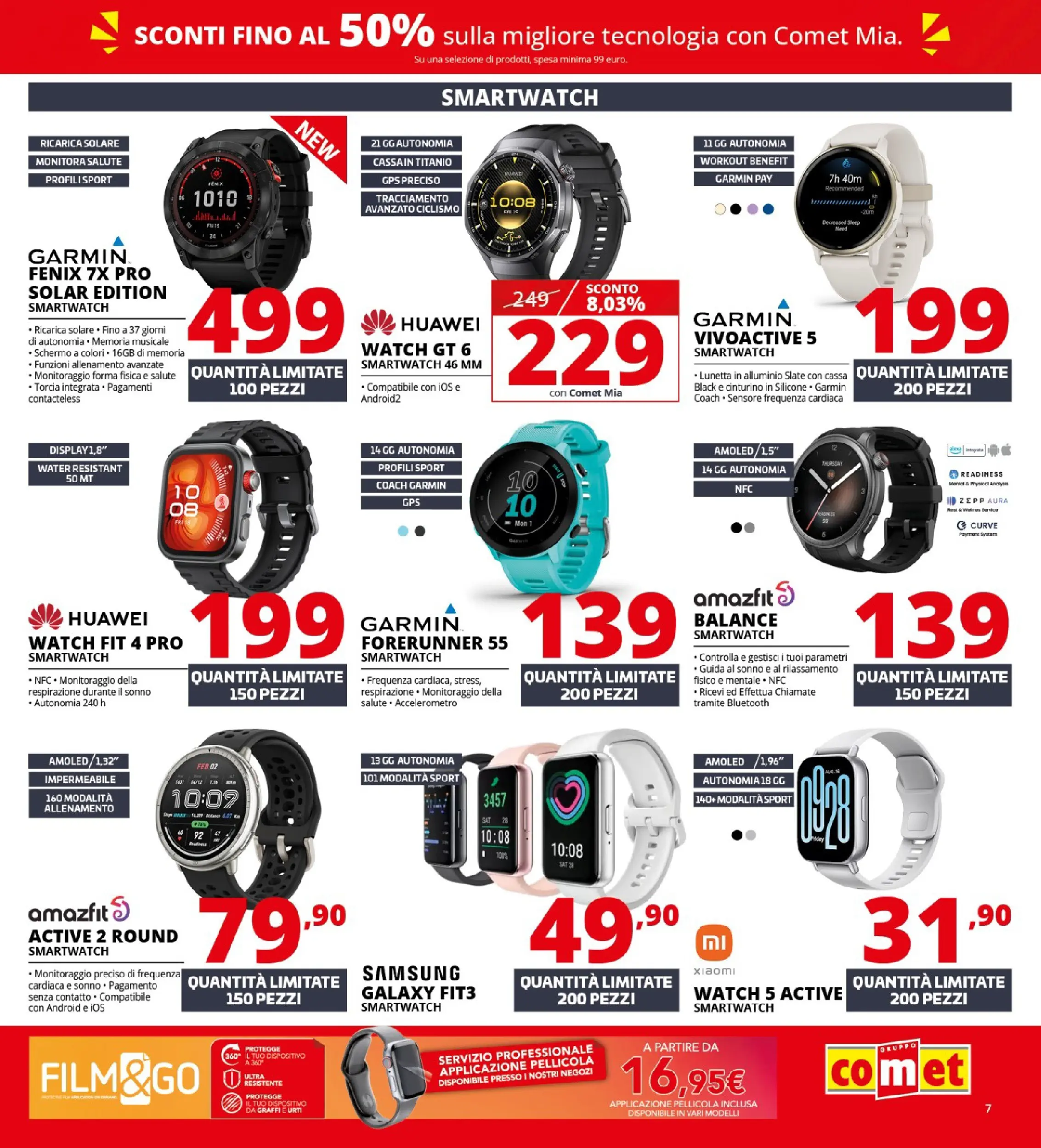 Nuovo Volantino Comet	 dal 02/01/2026 > offerte anteprima 🛍️ | Pagina: 7 | Prodotti: Xiaomi, Schermo, Alluminio, Samsung