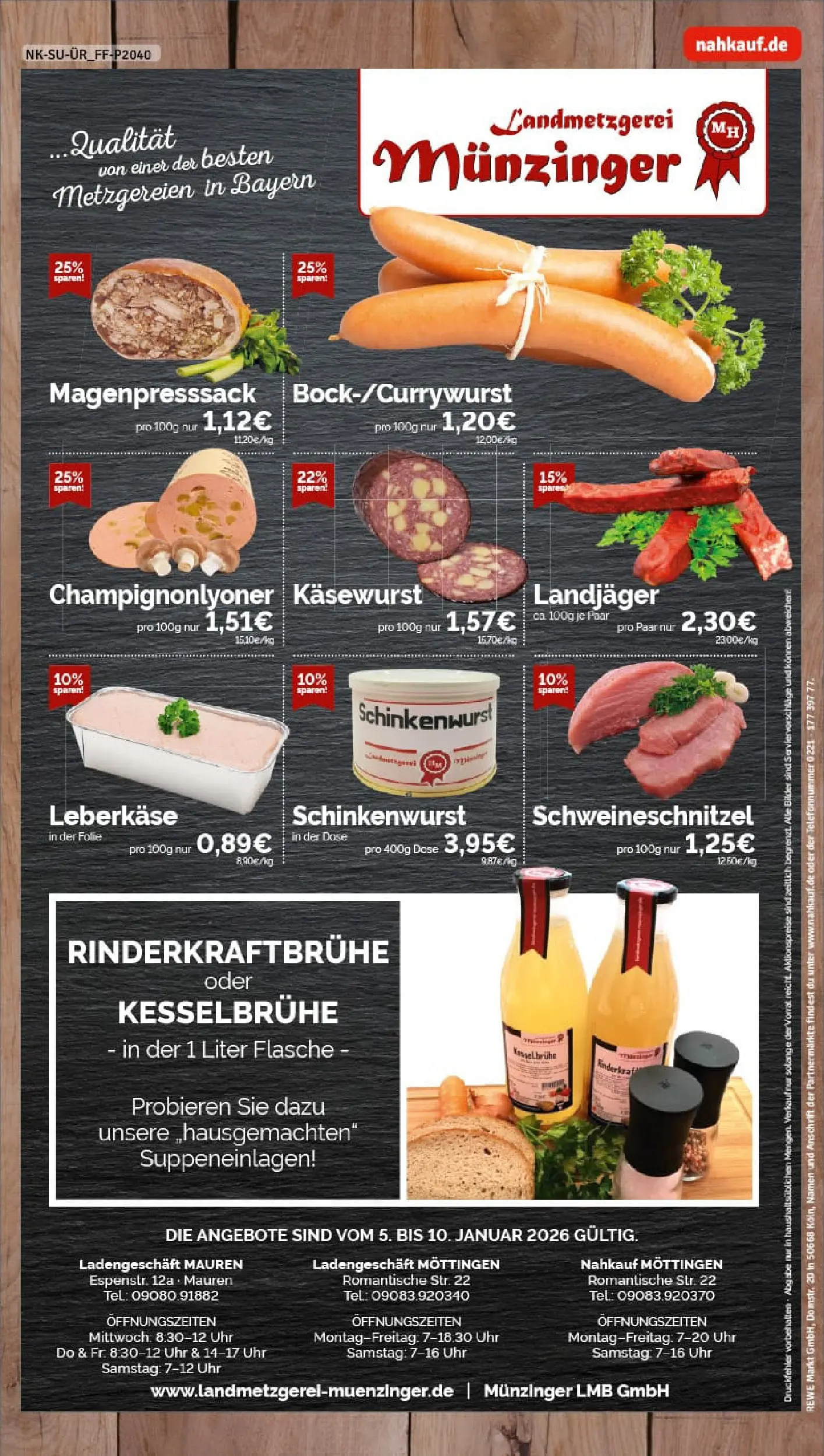 REWE Prospekt ab 04.01.2026 zum Blättern » Angebote | Seite: 8 | Produkte: Bilder, Uhr, Leberkase