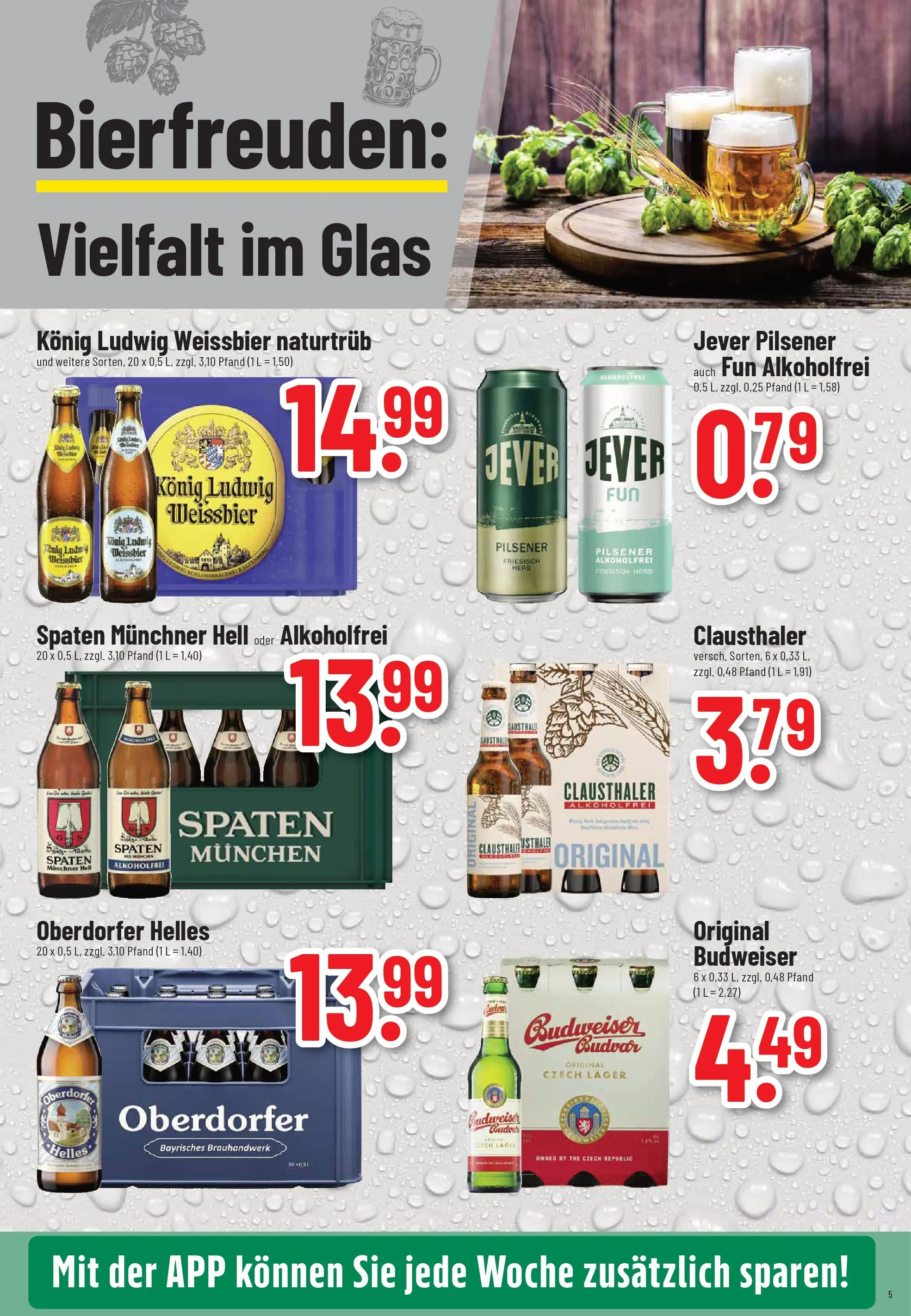 Trinkgut - trinkgut: Wochenangebote (ab 05.01.2026) » Angebote online | Seite: 5 | Produkte: Weißbier, Jever, Budweiser