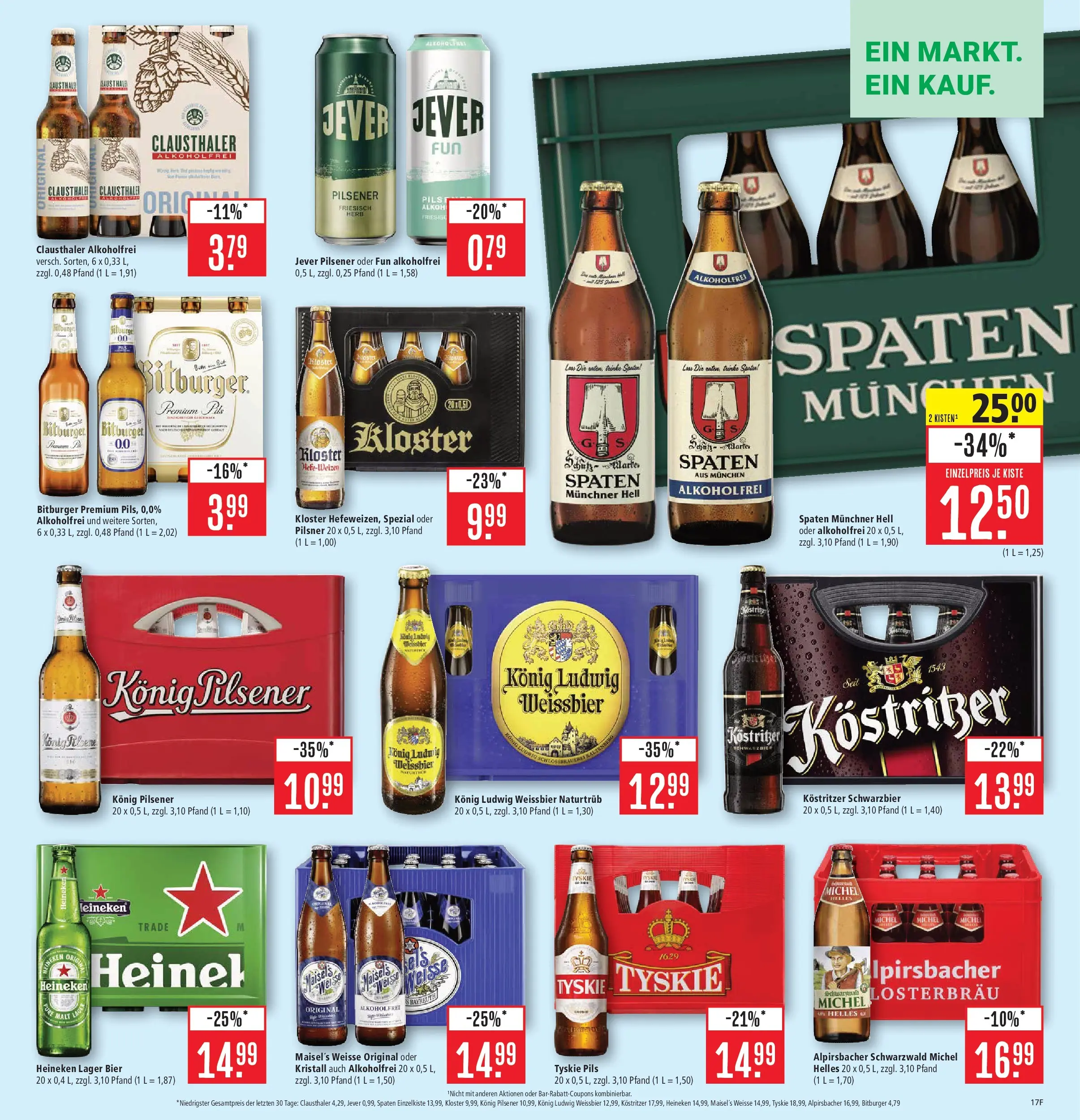 Marktkauf - Marktkauf: Wochenangebote (ab 05.01.2026) » Angebote online | Seite: 17 | Produkte: Bitburger, Kostritzer, Pils, Jever