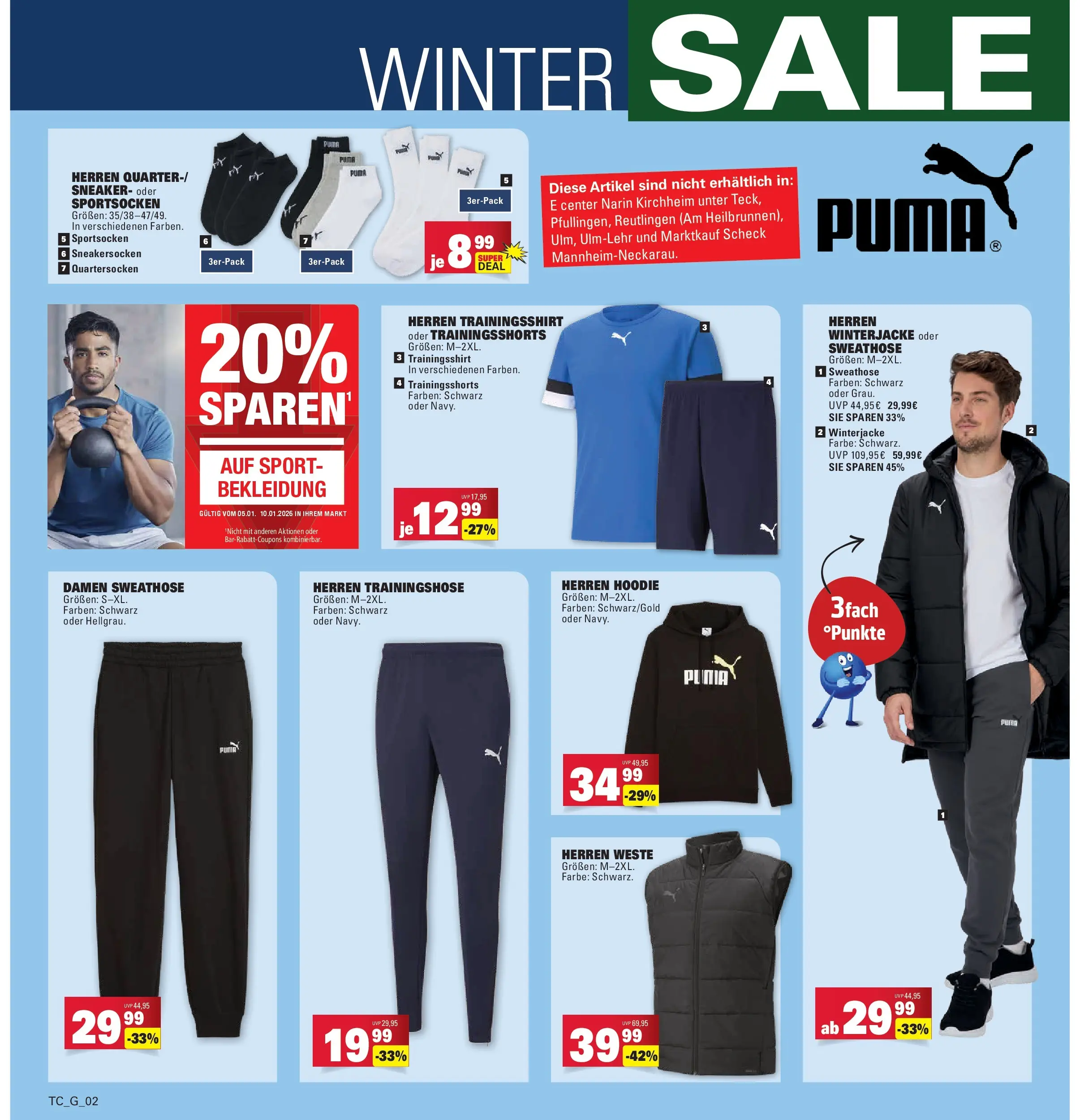 Marktkauf - Marktkauf: Wochenangebote (ab 05.01.2026) » Angebote online | Seite: 22 | Produkte: Trainingshose, Hoodie, Bekleidung, Weste