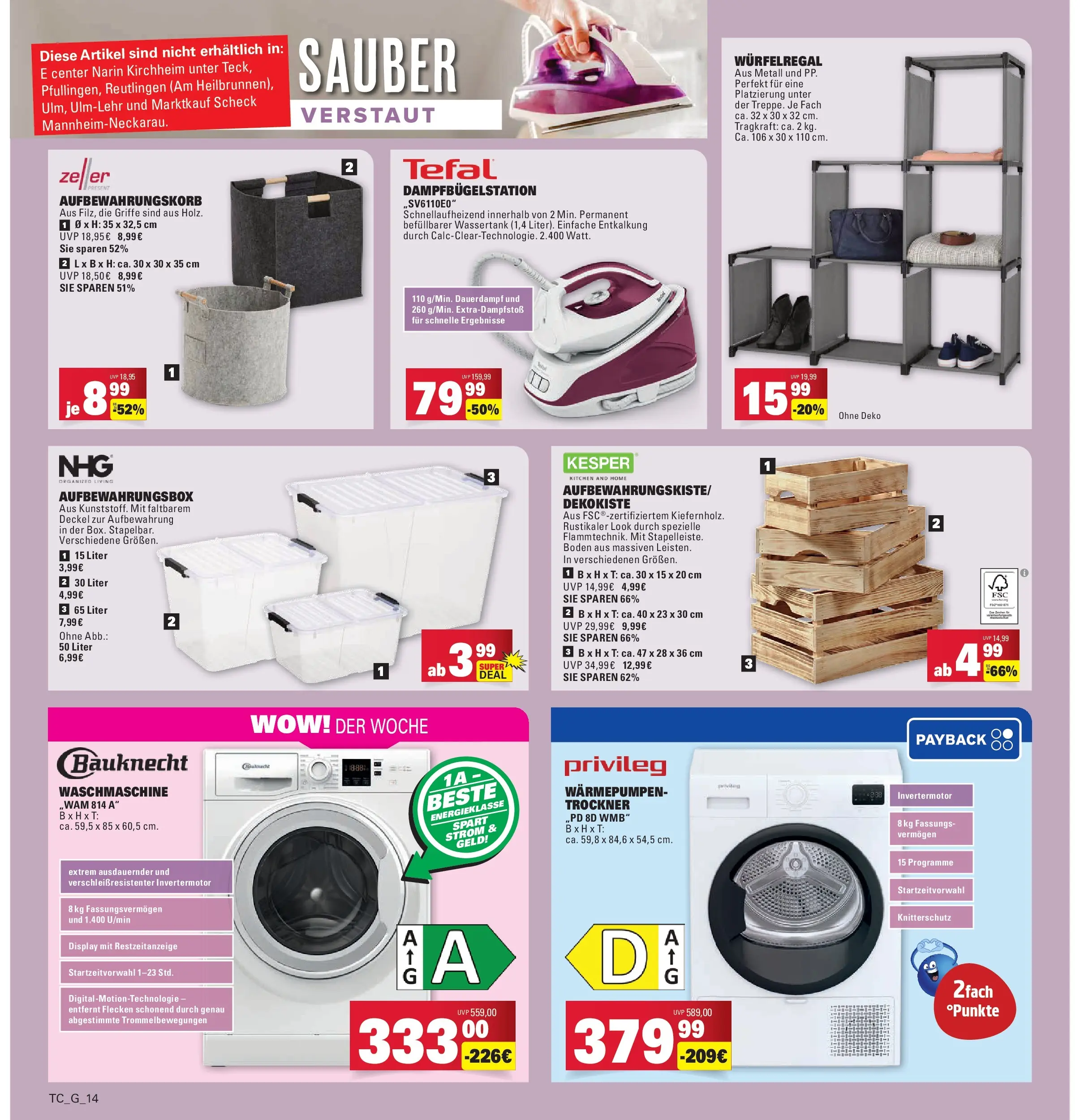 Marktkauf - Marktkauf: Wochenangebote (ab 05.01.2026) » Angebote online | Seite: 34 | Produkte: Trockner, Waschmaschine