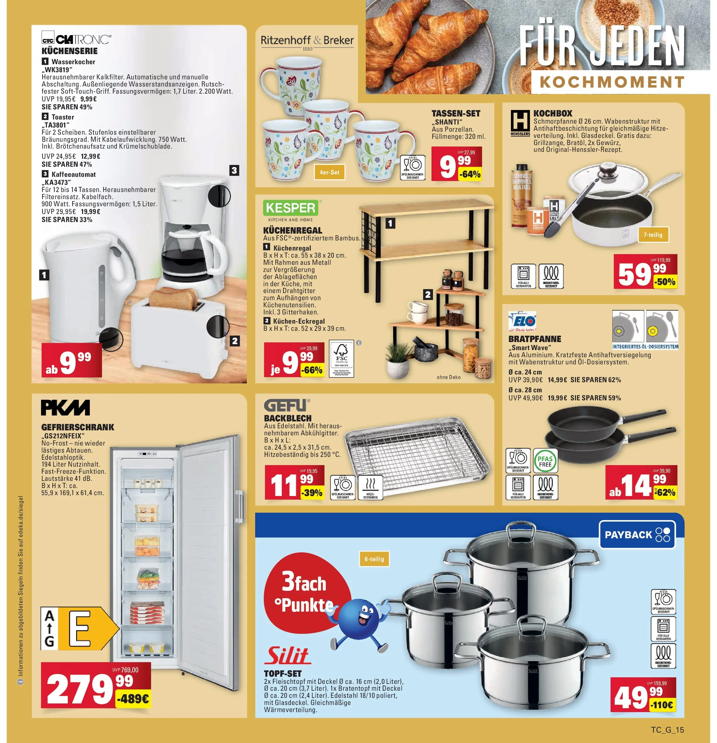 Marktkauf - Marktkauf: Wochenangebote (ab 05.01.2026) » Angebote online | Seite: 35 | Produkte: Gefrierschrank, Wasserkocher, Toaster