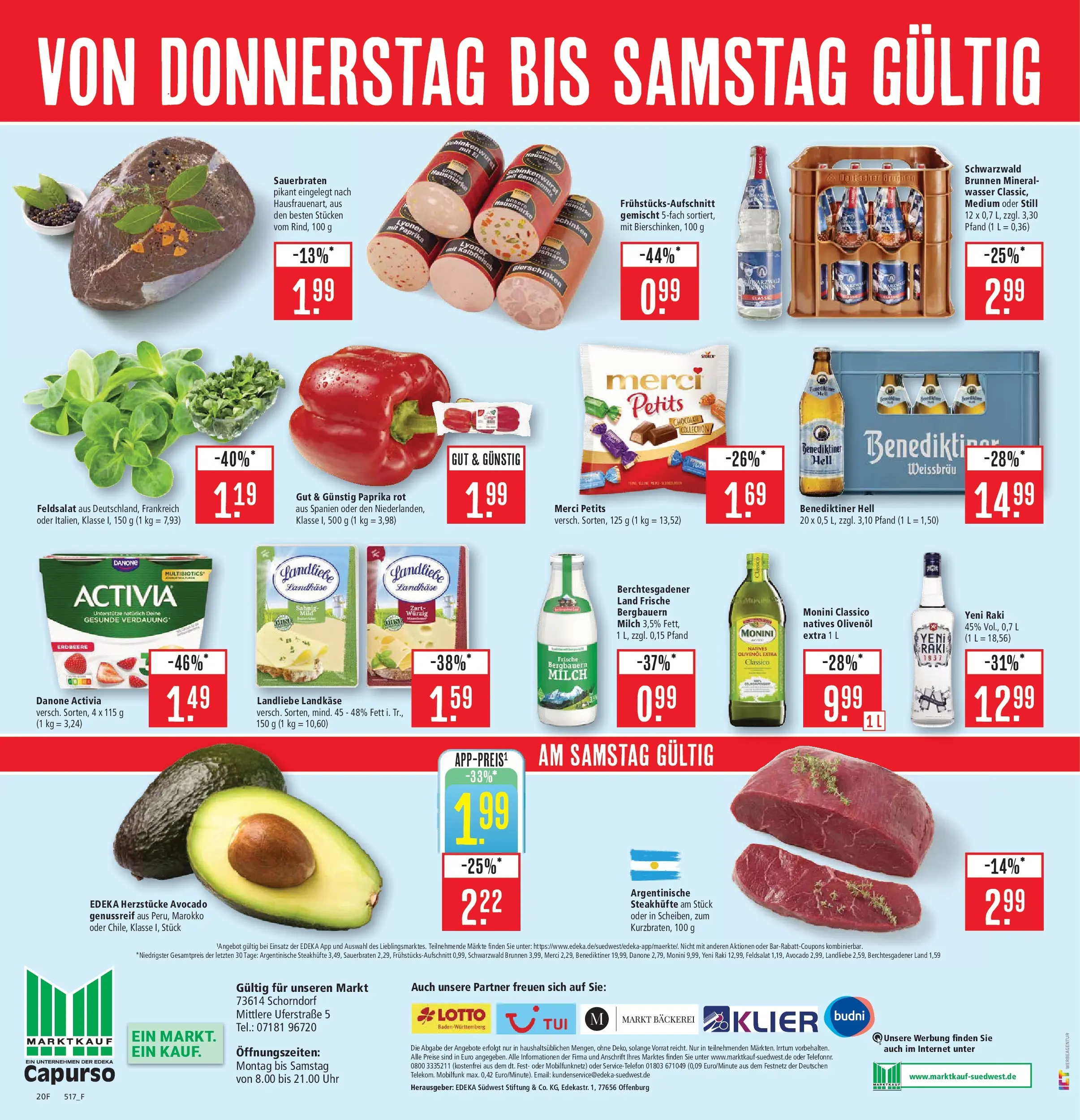Marktkauf - Marktkauf: Wochenangebote (ab 05.01.2026) » Angebote online | Seite: 20 | Produkte: Benediktiner hell, Avocado, Paprika, Telefon