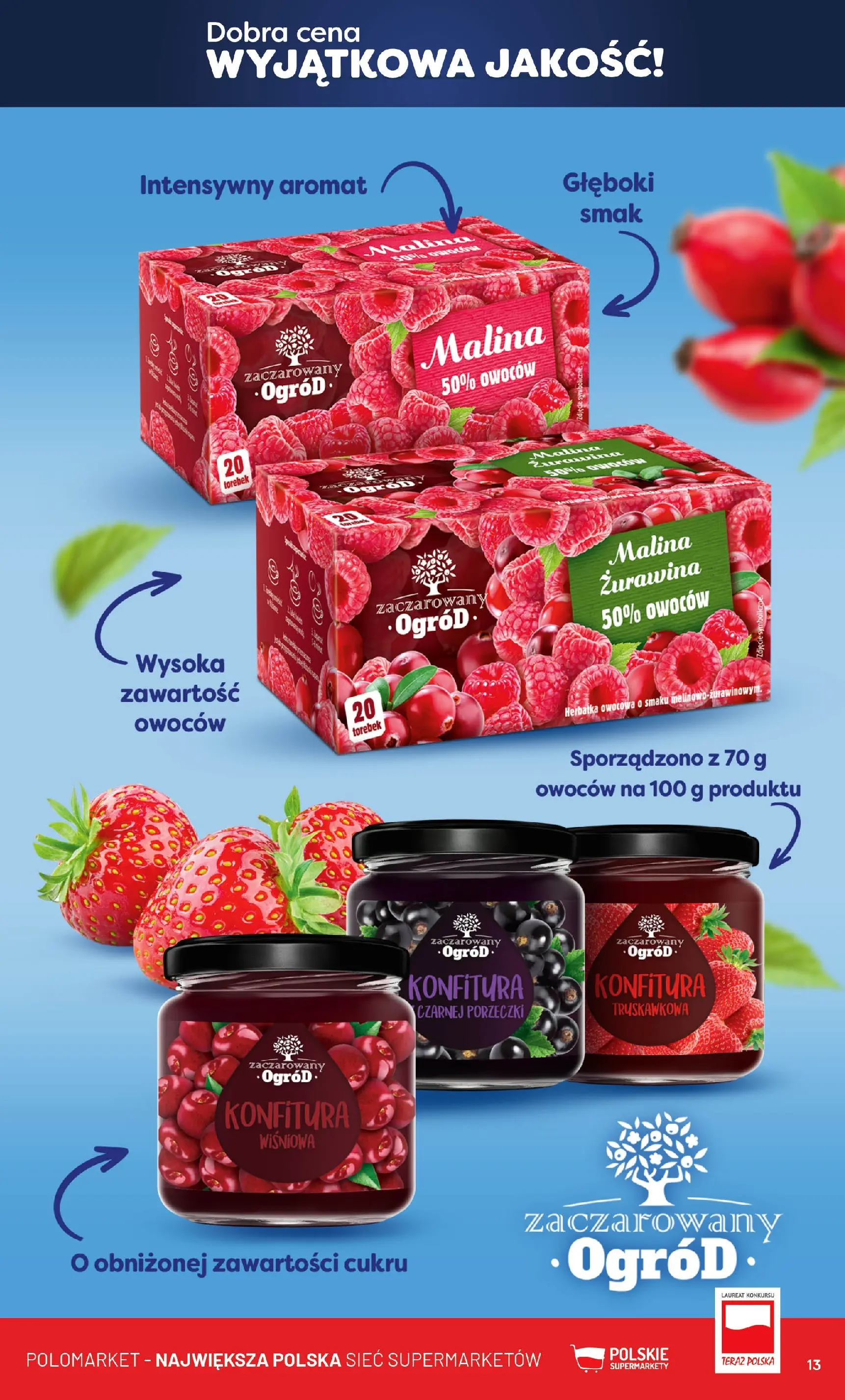 Nowa POLOmarket gazetka od jutra 19.11.2025 (PDF) | Strona: 13 | Produkty: Malina, Żurawina