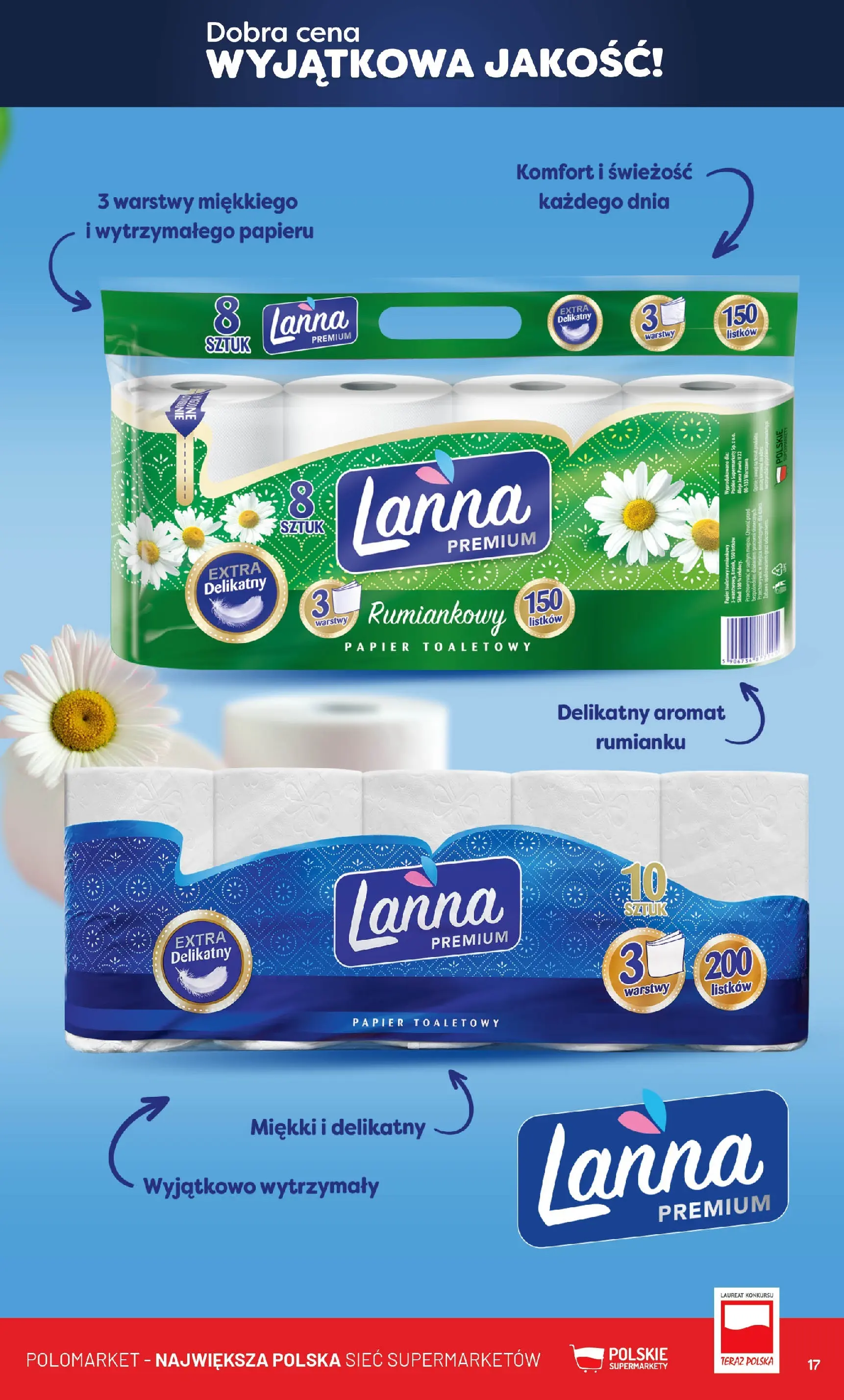 Nowa POLOmarket gazetka od jutra 19.11.2025 (PDF) | Strona: 17 | Produkty: Papier toaletowy