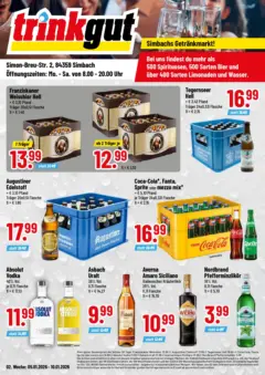 Trinkgut - trinkgut: Wochenangebote ab 05.01.2026 gültig Trinkgut - trinkgut: Wochenangebote ab 05.01.2026 gültig