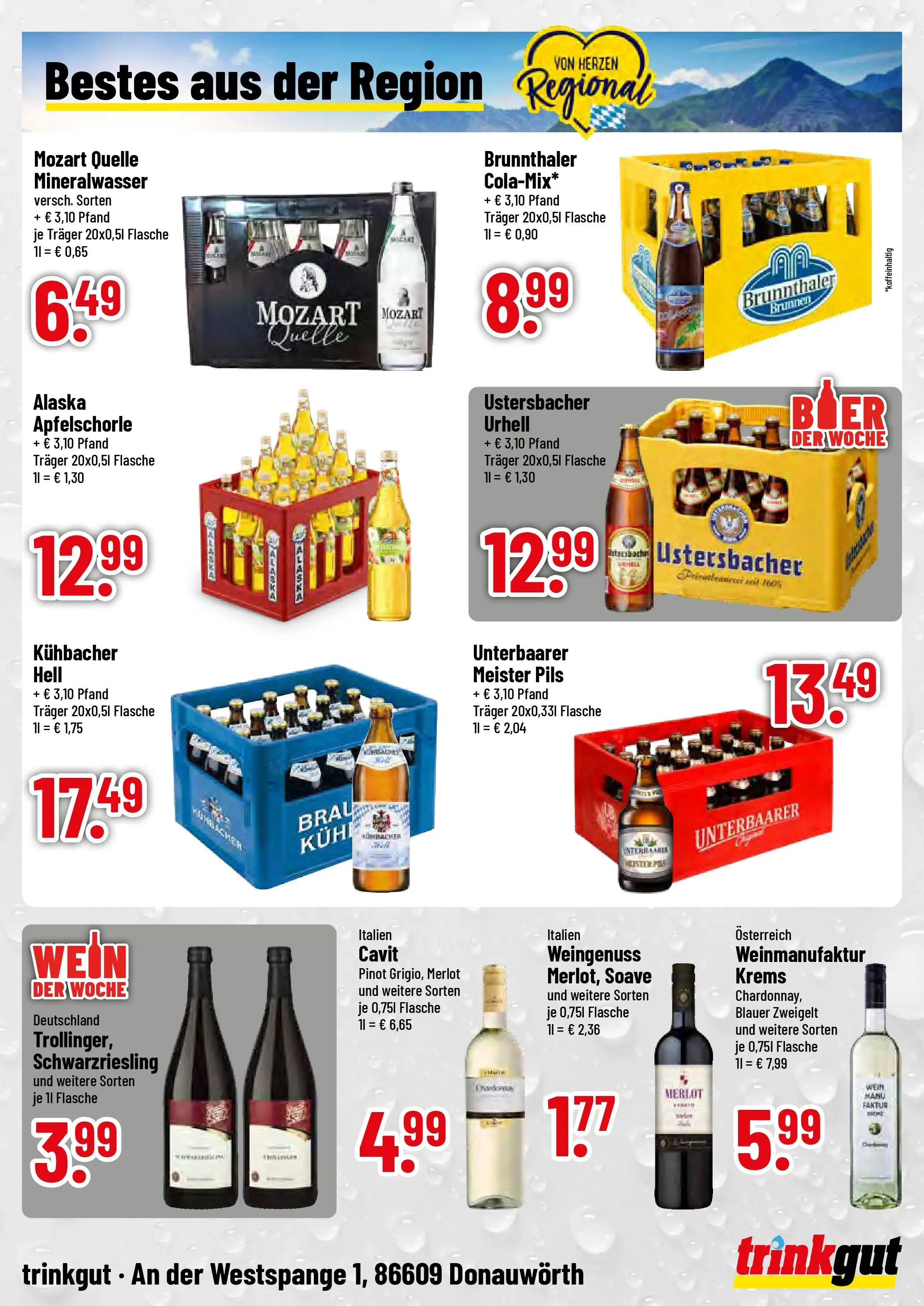 Trinkgut - trinkgut: Wochenangebote (ab 05.01.2026) » Angebote online | Seite: 4 | Produkte: Merlot, Pils, Mineralwasser, Wein