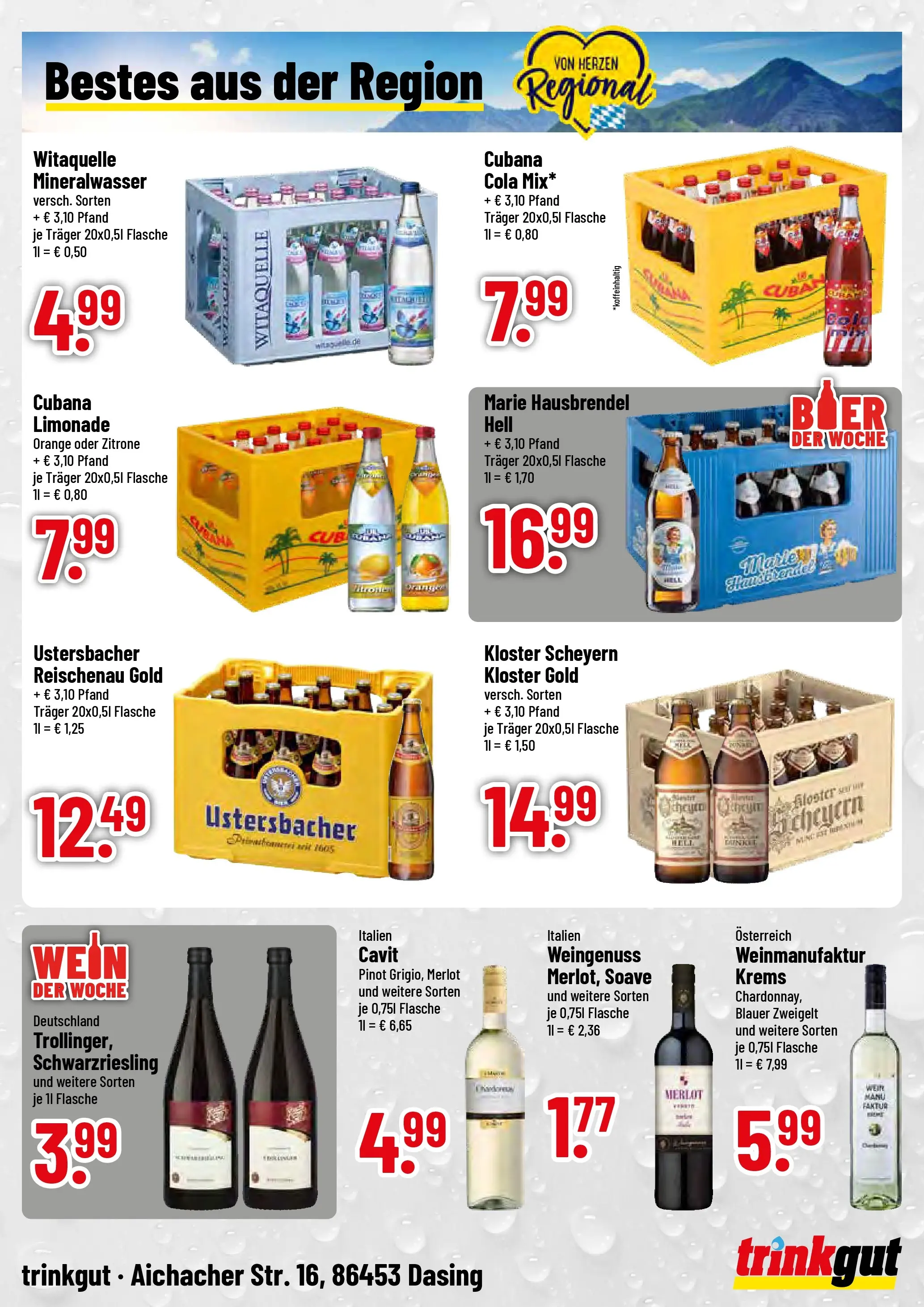 Trinkgut - trinkgut: Wochenangebote (ab 05.01.2026) » Angebote online | Seite: 4 | Produkte: Cola, Bier, Merlot, Limonade