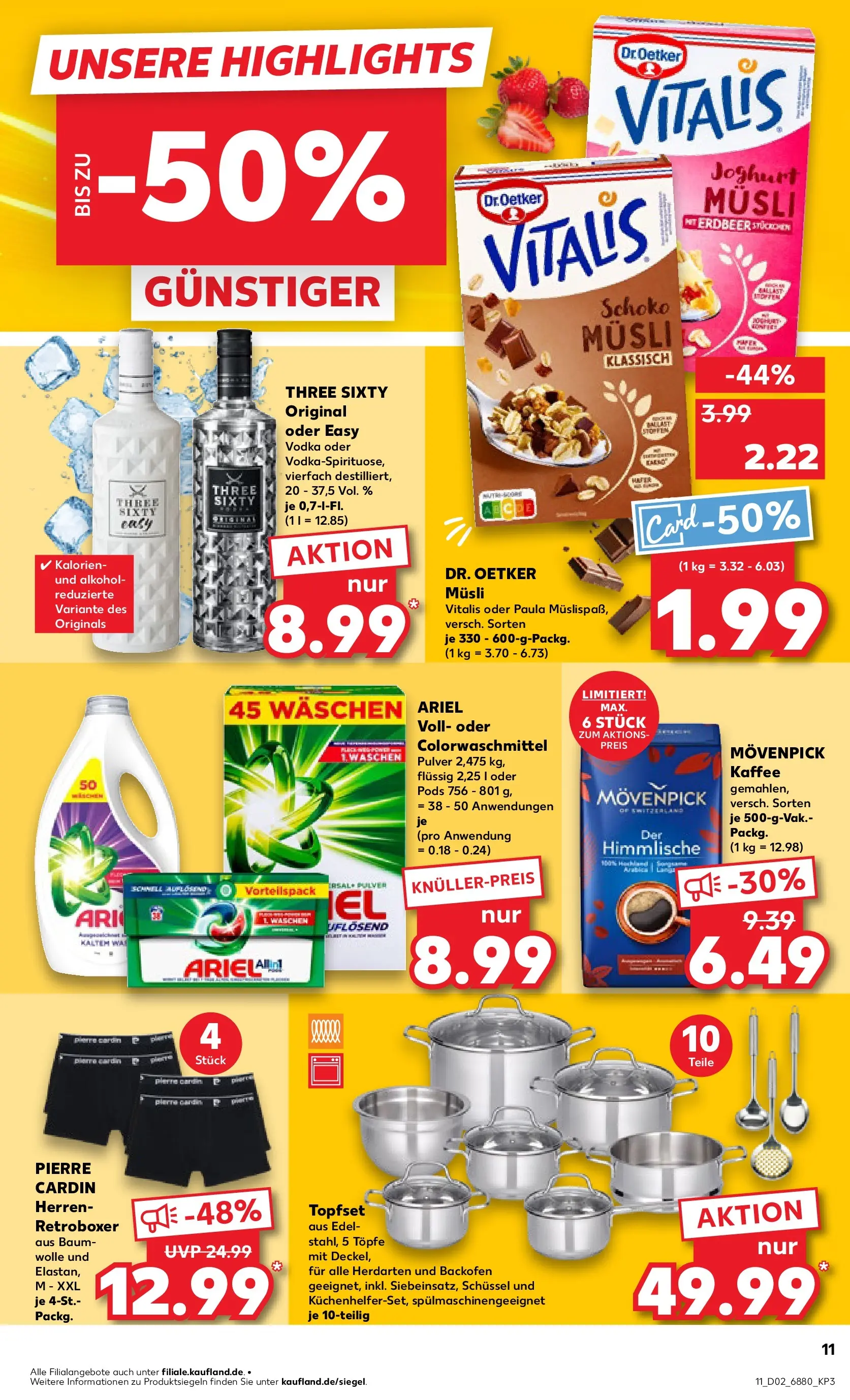 Prospekt Kaufland ab 08.01.2026 » Angebote Online zum Blättern | Seite: 11 | Produkte: Joghurt, Ariel, Backofen, Vodka