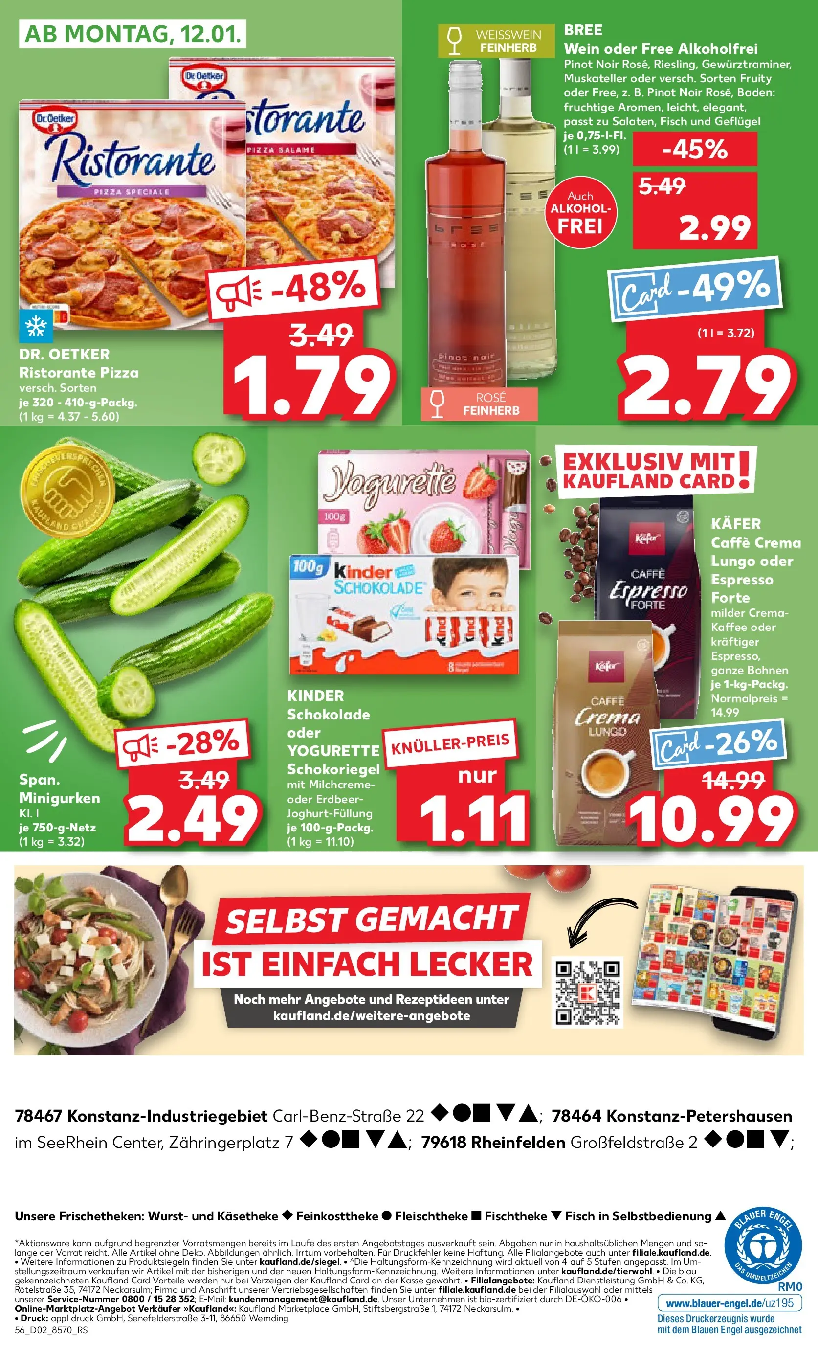 Prospekt Kaufland ab 08.01.2026 » Angebote Online zum Blättern | Seite: 56 | Produkte: Kaffee, Weißwein, Bree, Wein