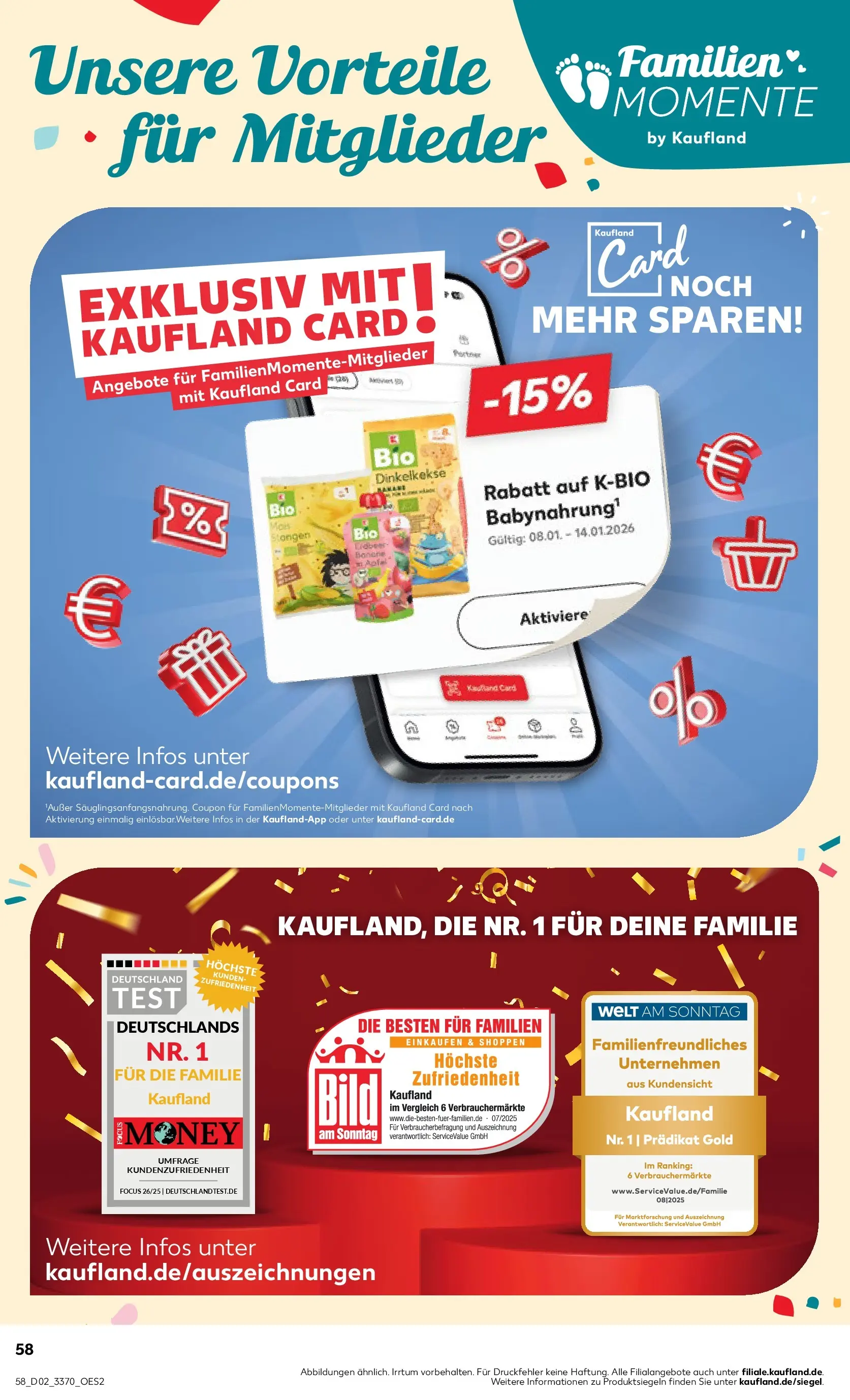 Prospekt Kaufland ab 08.01.2026 » Angebote Online zum Blättern | Seite: 58 | Produkte: Babynahrung