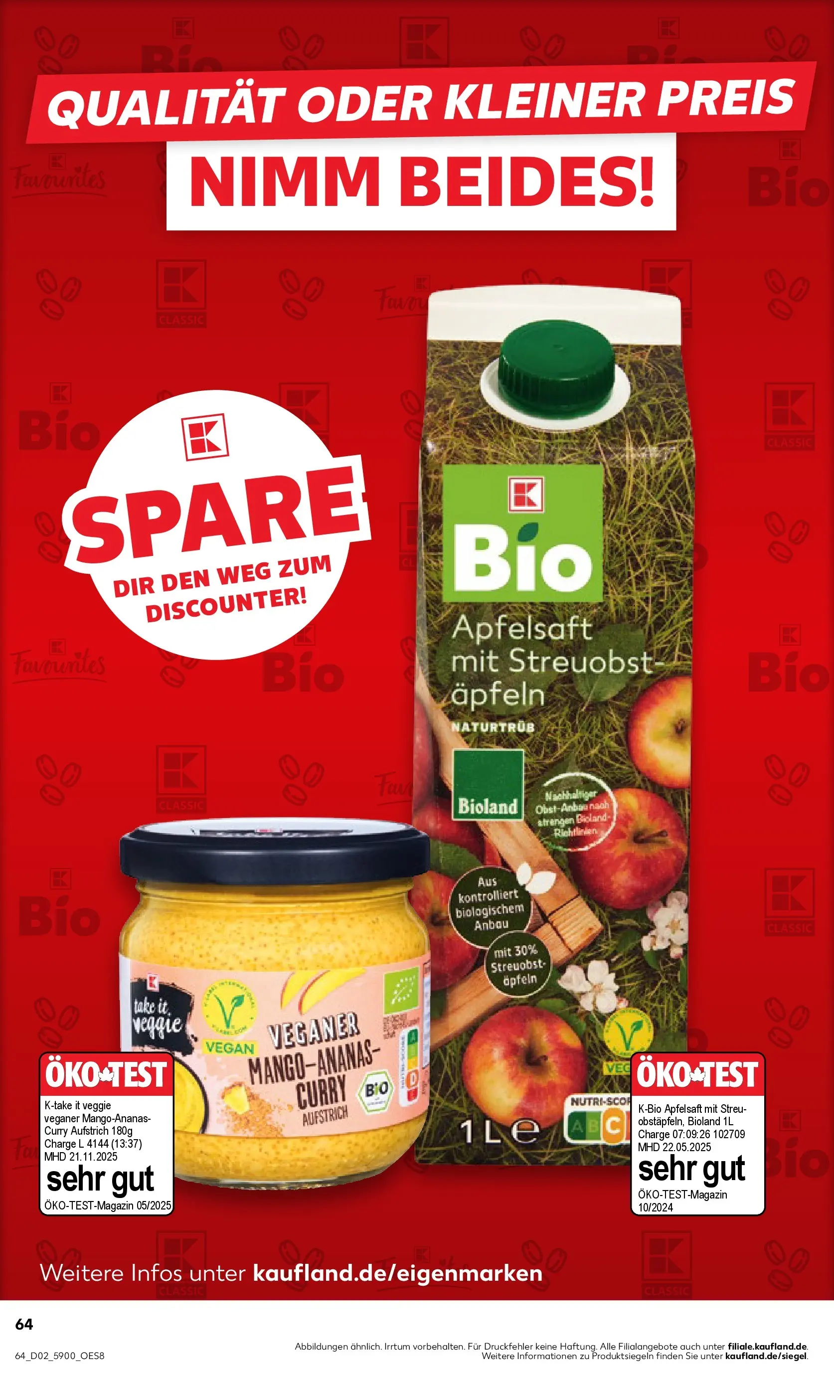 Prospekt Kaufland ab 08.01.2026 » Angebote Online zum Blättern | Seite: 64 | Produkte: Apfelsaft, Apple