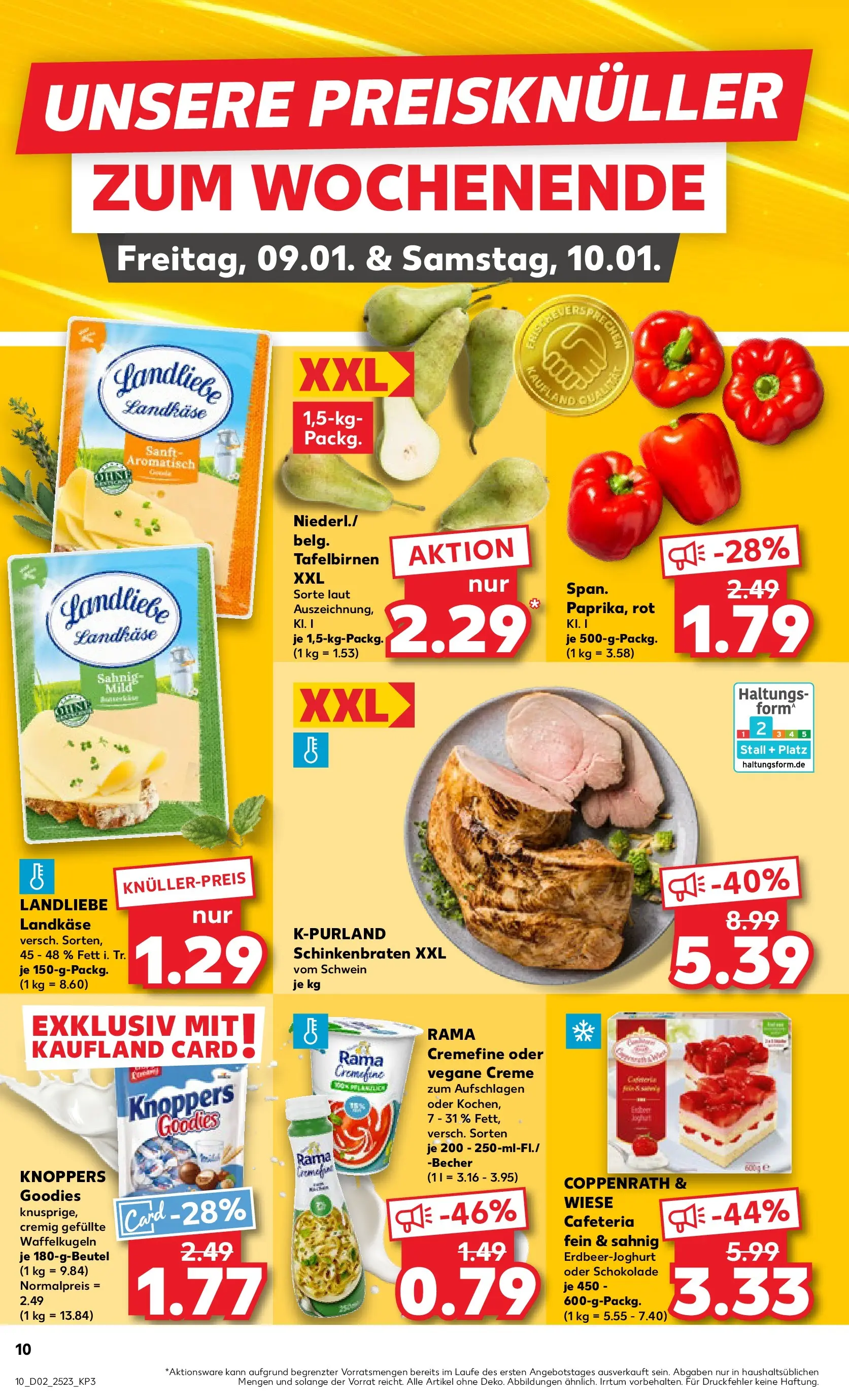 Prospekt Kaufland ab 08.01.2026 » Angebote Online zum Blättern | Seite: 10 | Produkte: Rama, Schokolade, Rama cremefine, Knoppers