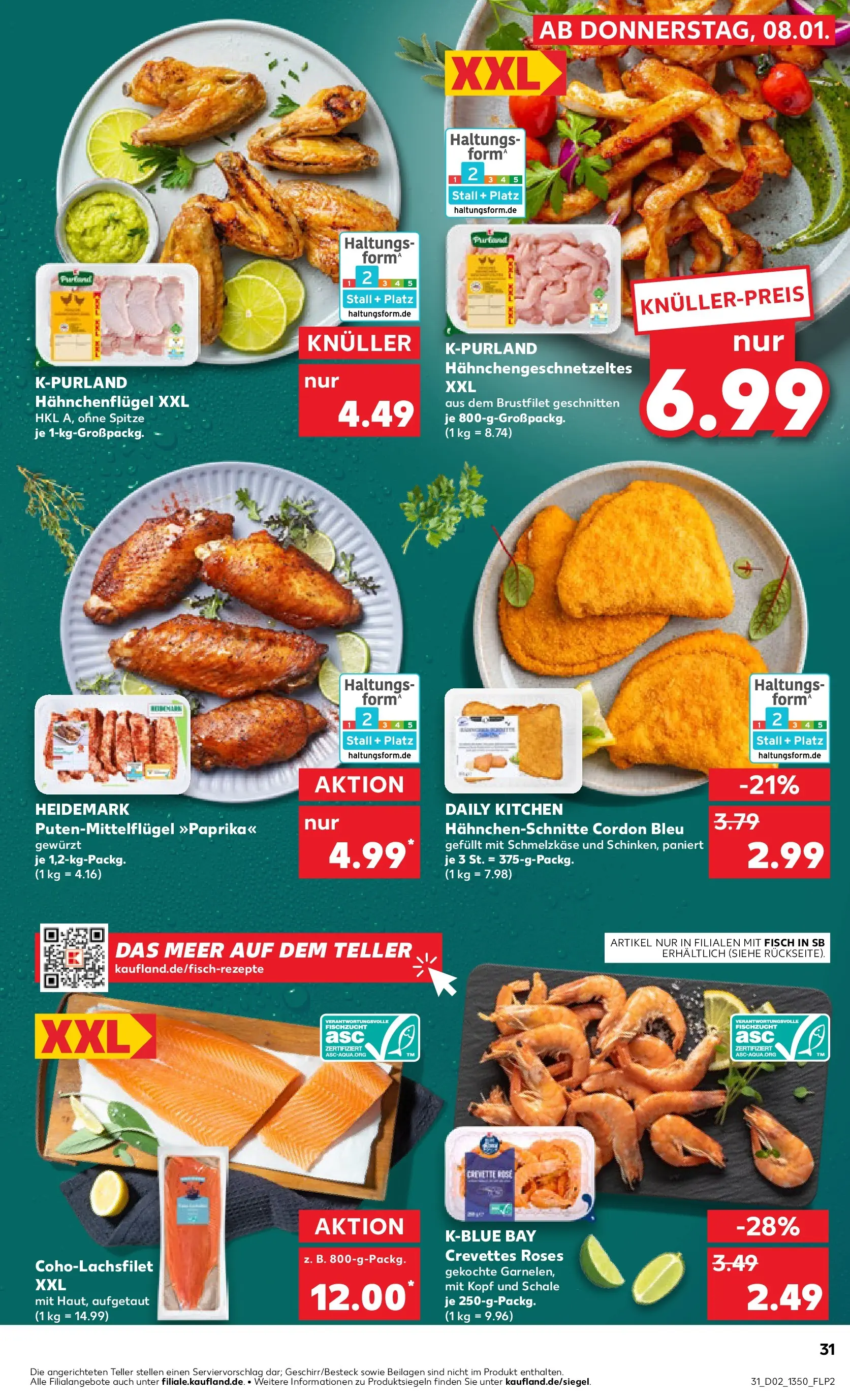 Prospekt Kaufland ab 08.01.2026 » Angebote und Werbung Online | Seite: 31 | Produkte: Fisch Prospekt Kaufland ab 08.01.2026 » Angebote Online zum Blättern | Seite: 31 | Produkte: Fisch