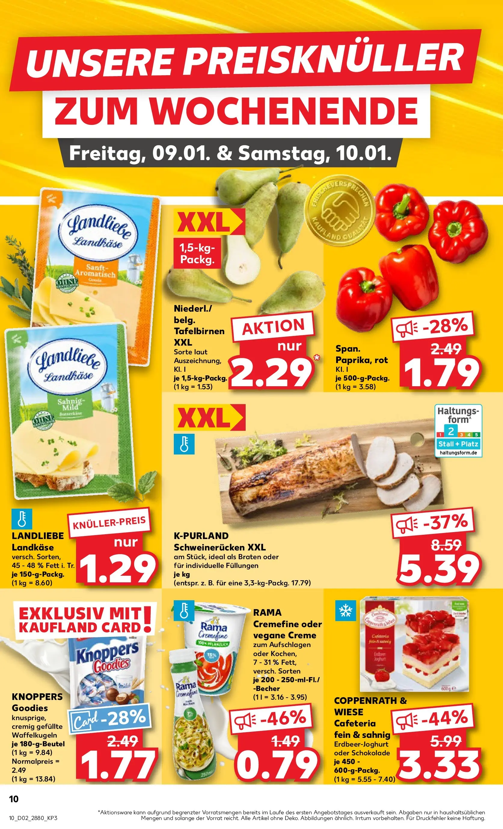 Prospekt Kaufland ab 08.01.2026 » Angebote Online zum Blättern | Seite: 10 | Produkte: Rama, Rama cremefine, Creme, Schweinerucken