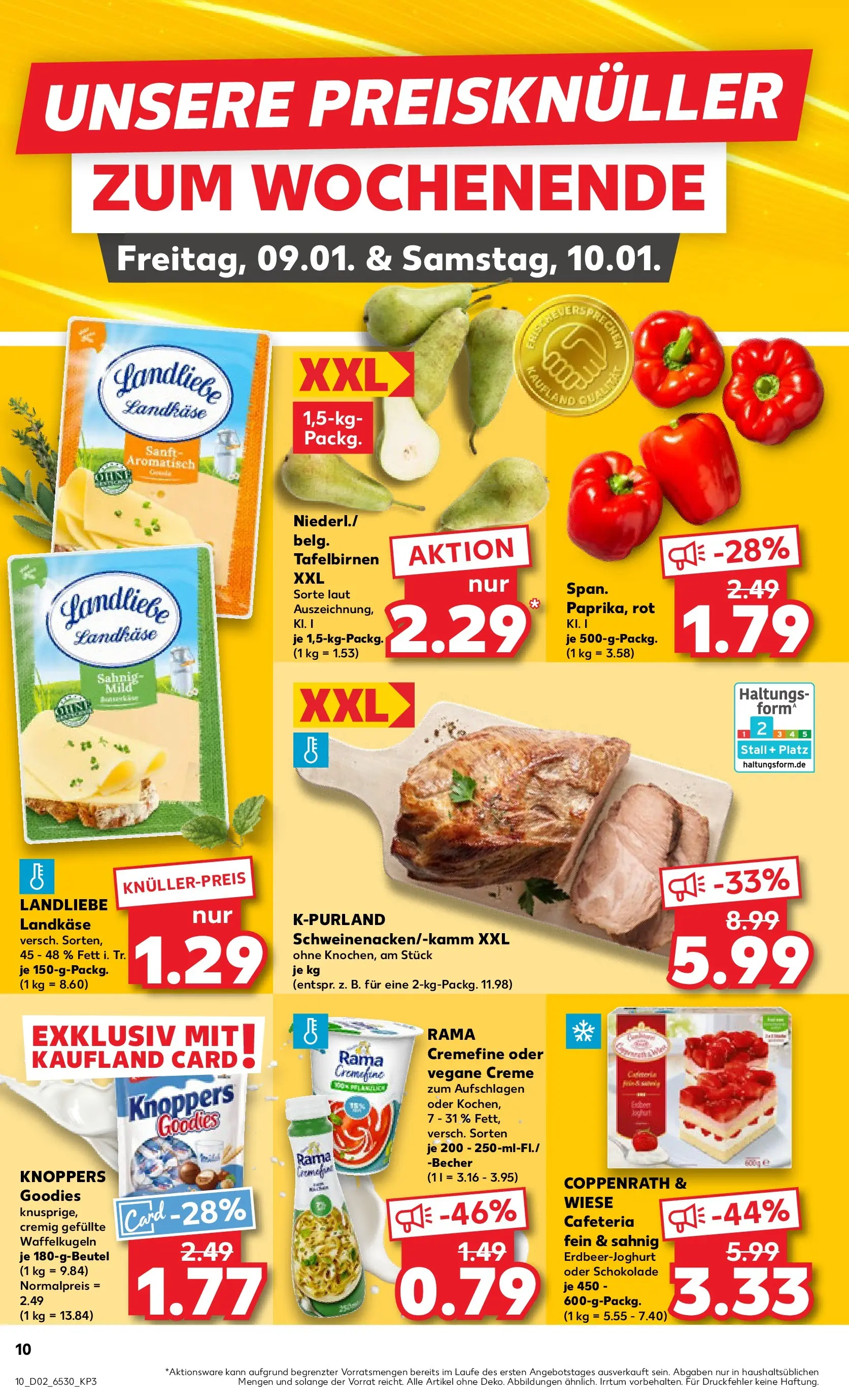 Prospekt Kaufland ab 08.01.2026 » Angebote Online zum Blättern | Seite: 10 | Produkte: Rama, Schokolade, Creme, Knoppers
