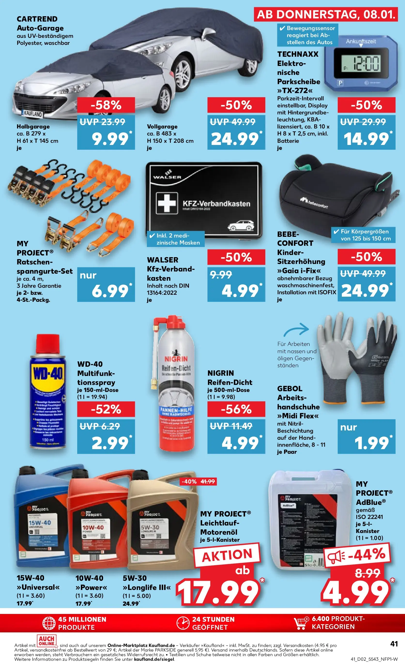 Prospekt Kaufland ab 08.01.2026 » Angebote Online zum Blättern | Seite: 41 | Produkte: Batterie, Handschuhe