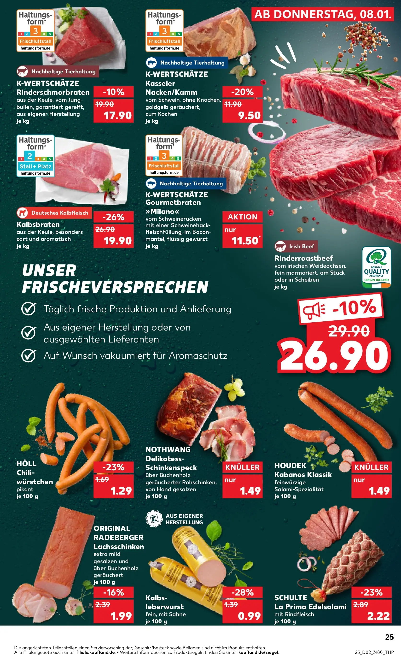 Prospekt Kaufland ab 08.01.2026 » Angebote und Werbung Online | Seite: 25 | Produkte: Chili, Salami, Rindfleisch, Sahne Prospekt Kaufland ab 08.01.2026 » Angebote Online zum Blättern | Seite: 25 | Produkte: Chili, Salami, Rindfleisch, Sahne