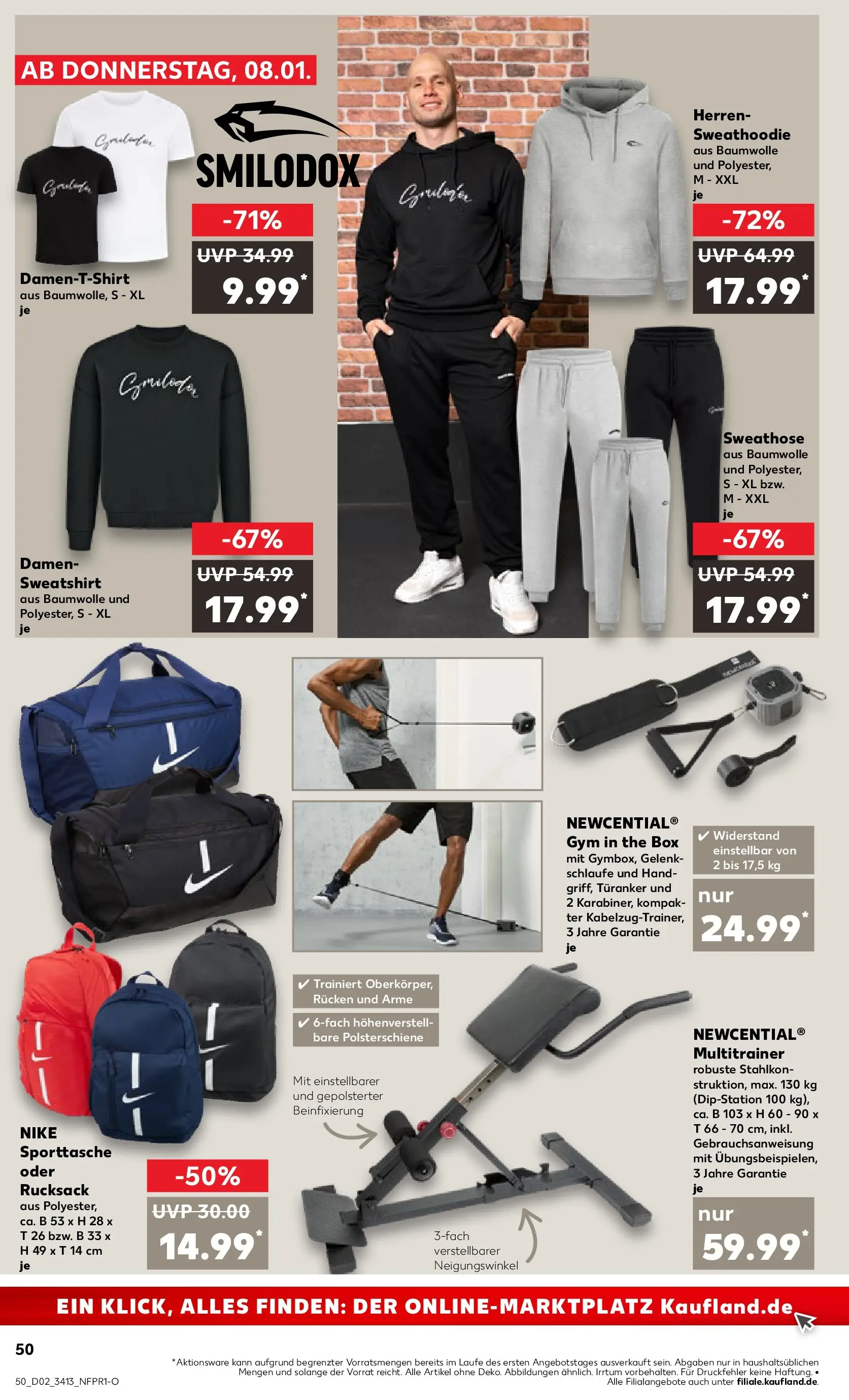 Prospekt Kaufland ab 08.01.2026 » Angebote Online zum Blättern | Seite: 50 | Produkte: Sweathose, Sweatshirt, Hoodie, Box