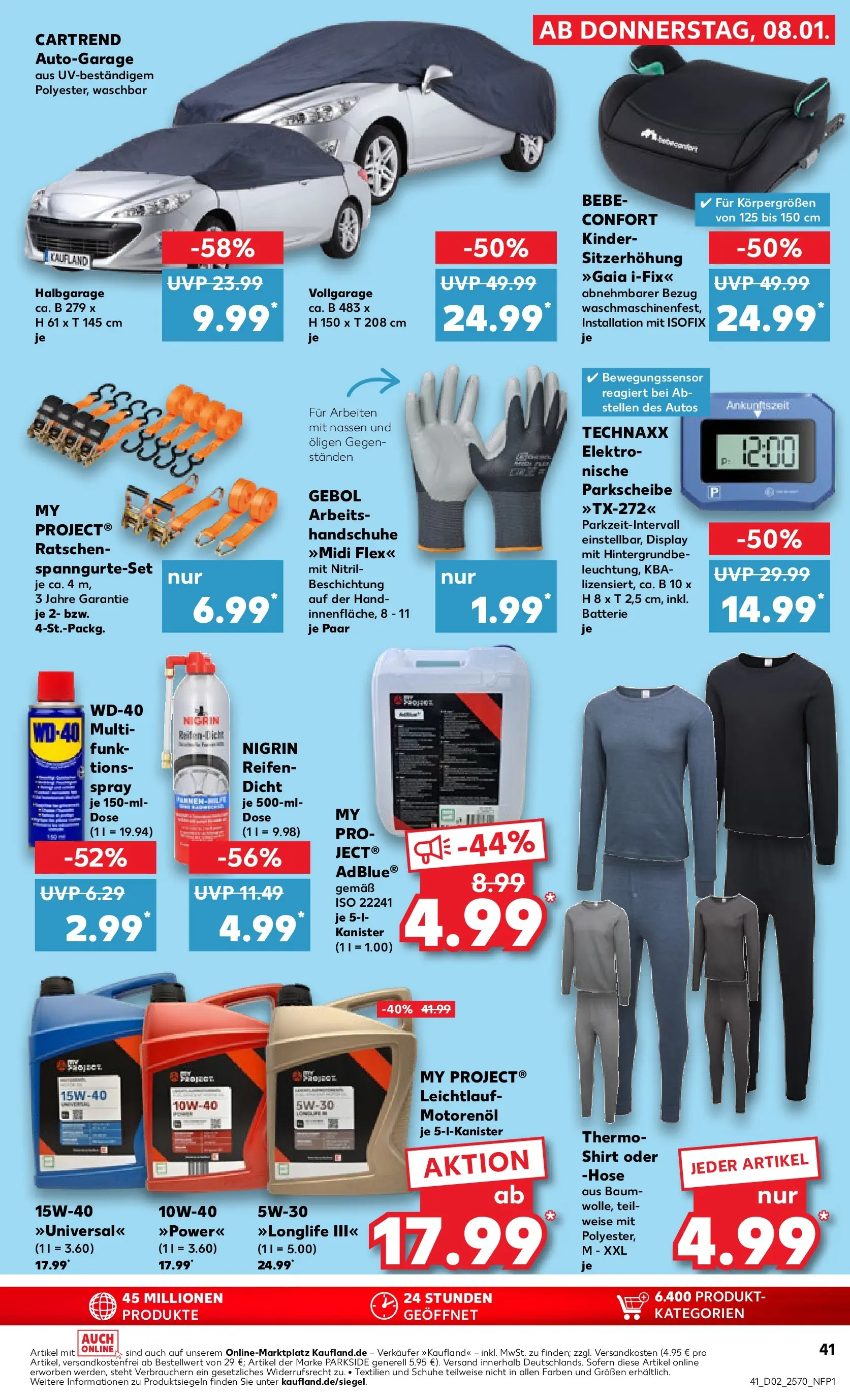 Prospekt Kaufland ab 08.01.2026 » Angebote Online zum Blättern | Seite: 41 | Produkte: Shirt, Batterie, Hose, Handschuhe