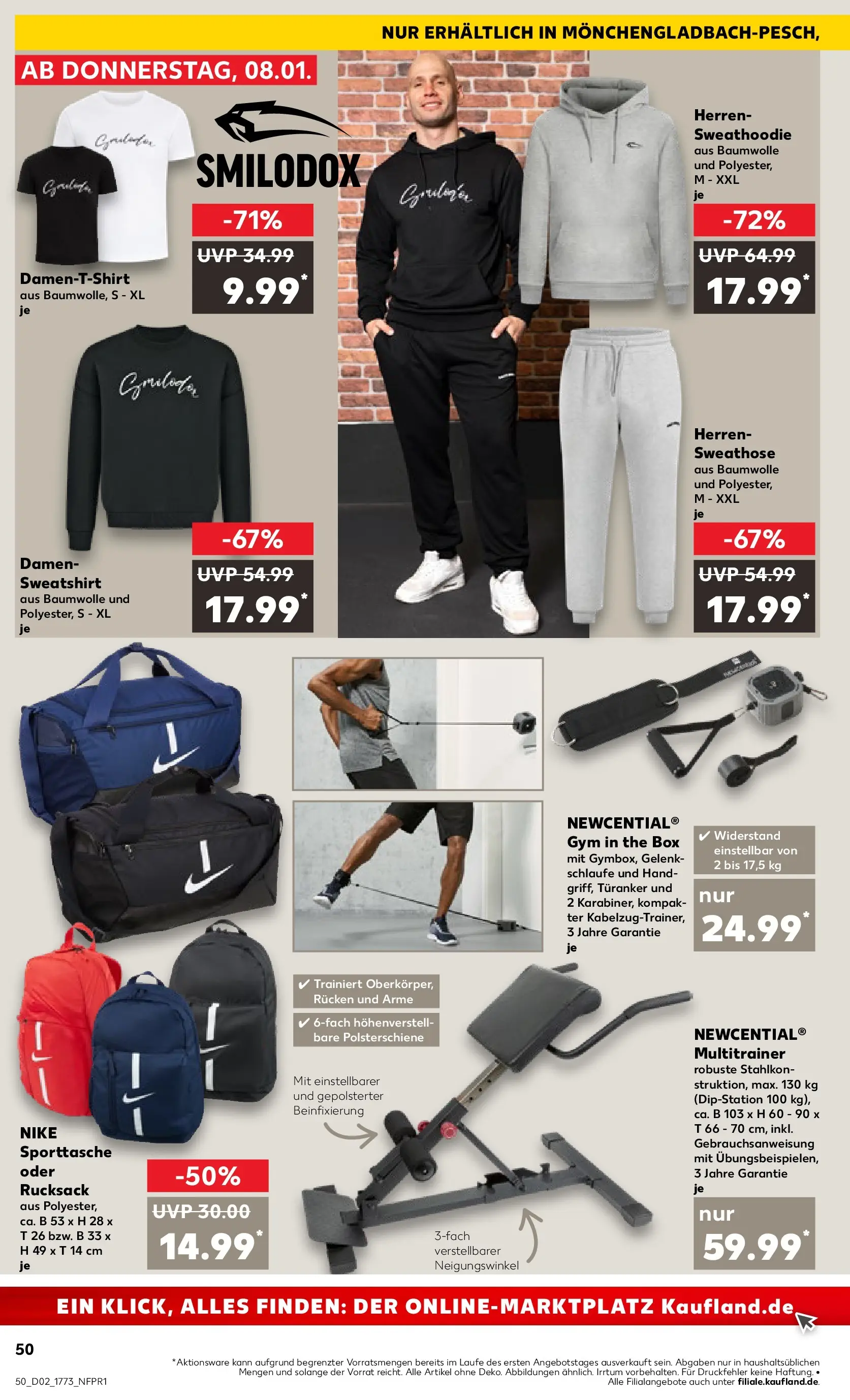 Prospekt Kaufland ab 08.01.2026 » Angebote Online zum Blättern | Seite: 50 | Produkte: Sweathose, T-Shirt, Hoodie, Box