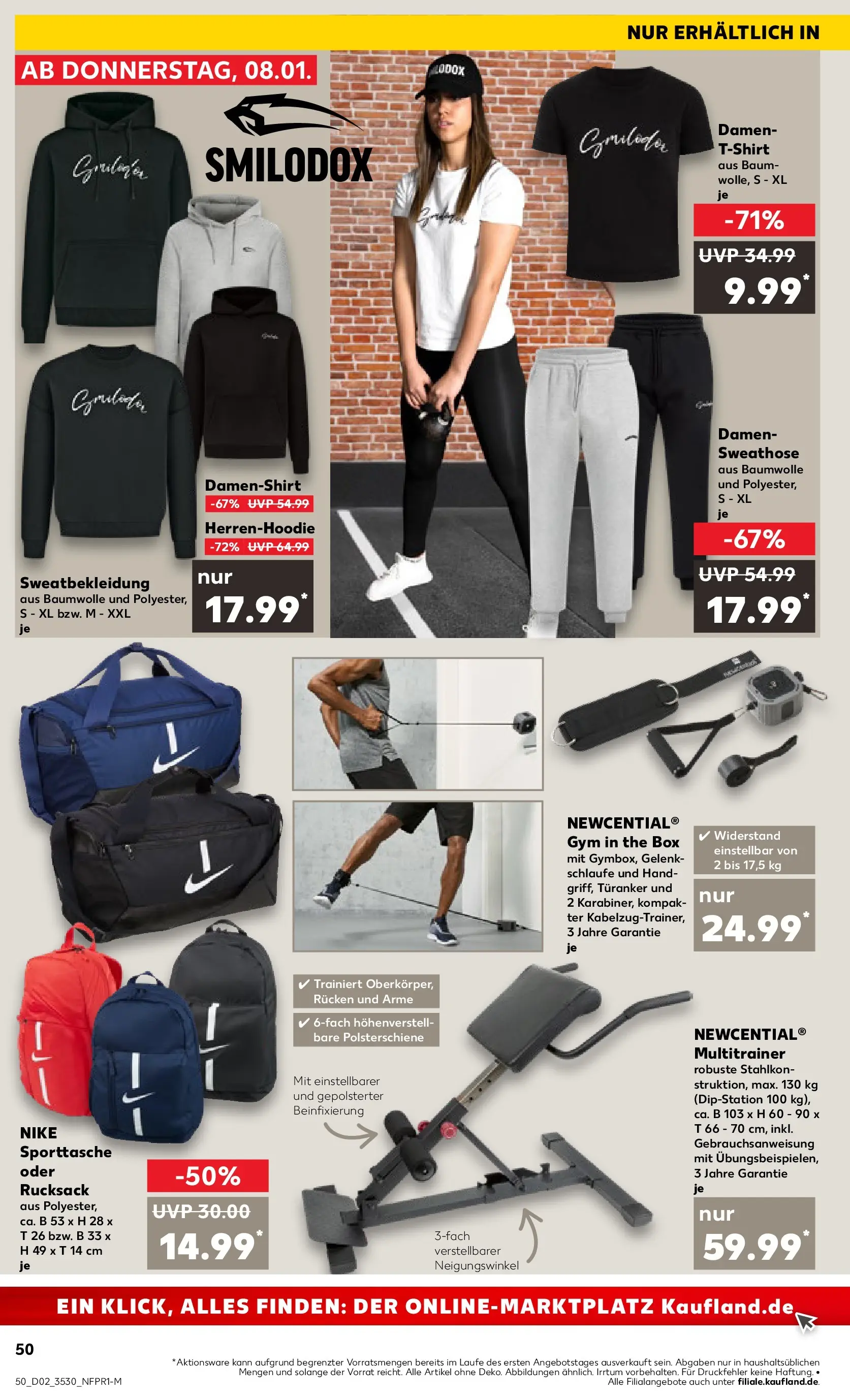 Prospekt Kaufland ab 08.01.2026 » Angebote und Werbung Online | Seite: 50 | Produkte: Shirt, Sweathose, Sweatshirt, Hoodie Prospekt Kaufland ab 08.01.2026 » Angebote Online zum Blättern | Seite: 50 | Produkte: Shirt, Sweathose, Sweatshirt, Hoodie