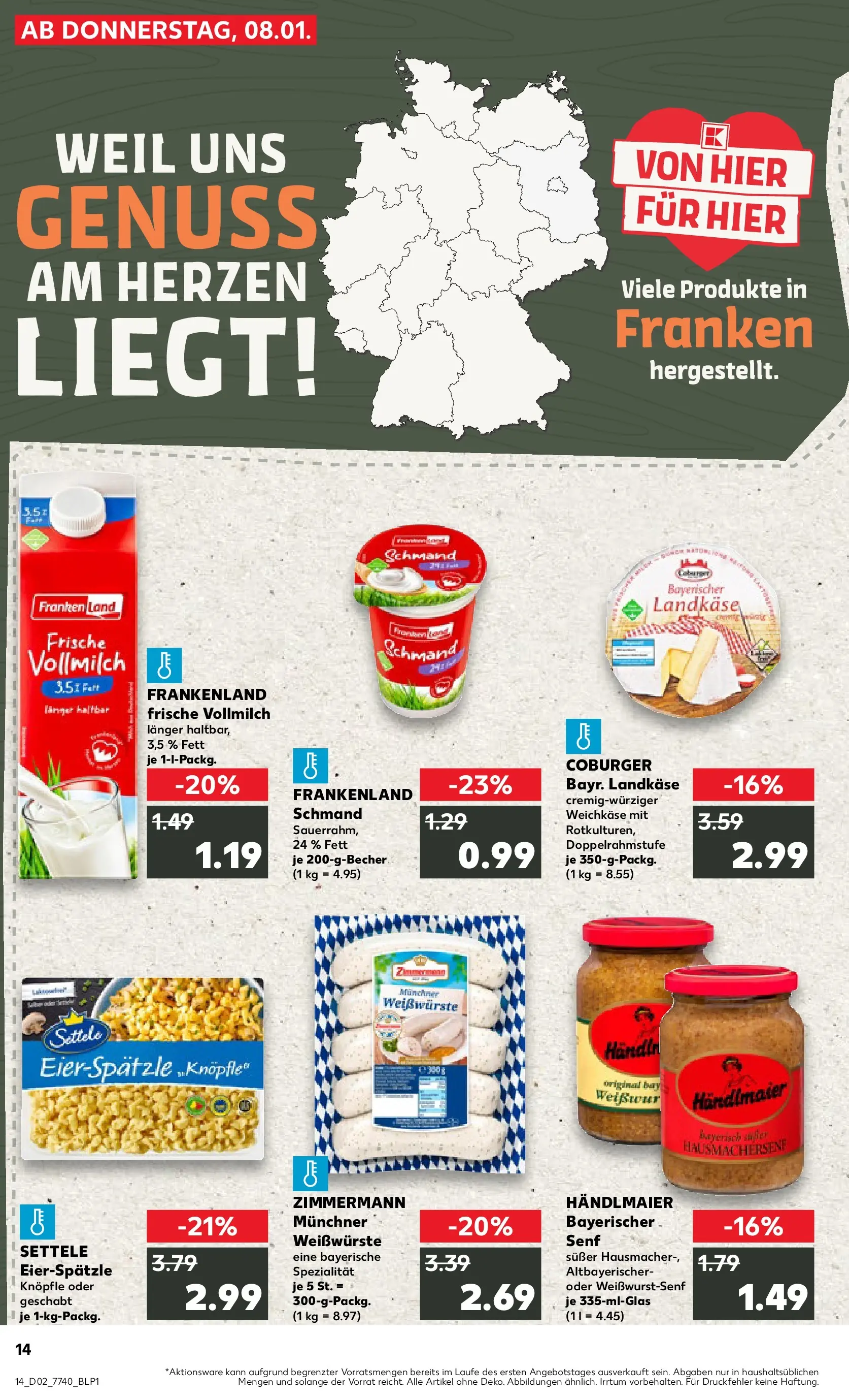 Prospekt Kaufland ab 08.01.2026 » Angebote und Werbung Online | Seite: 14 Prospekt Kaufland ab 08.01.2026 » Angebote Online zum Blättern | Seite: 14