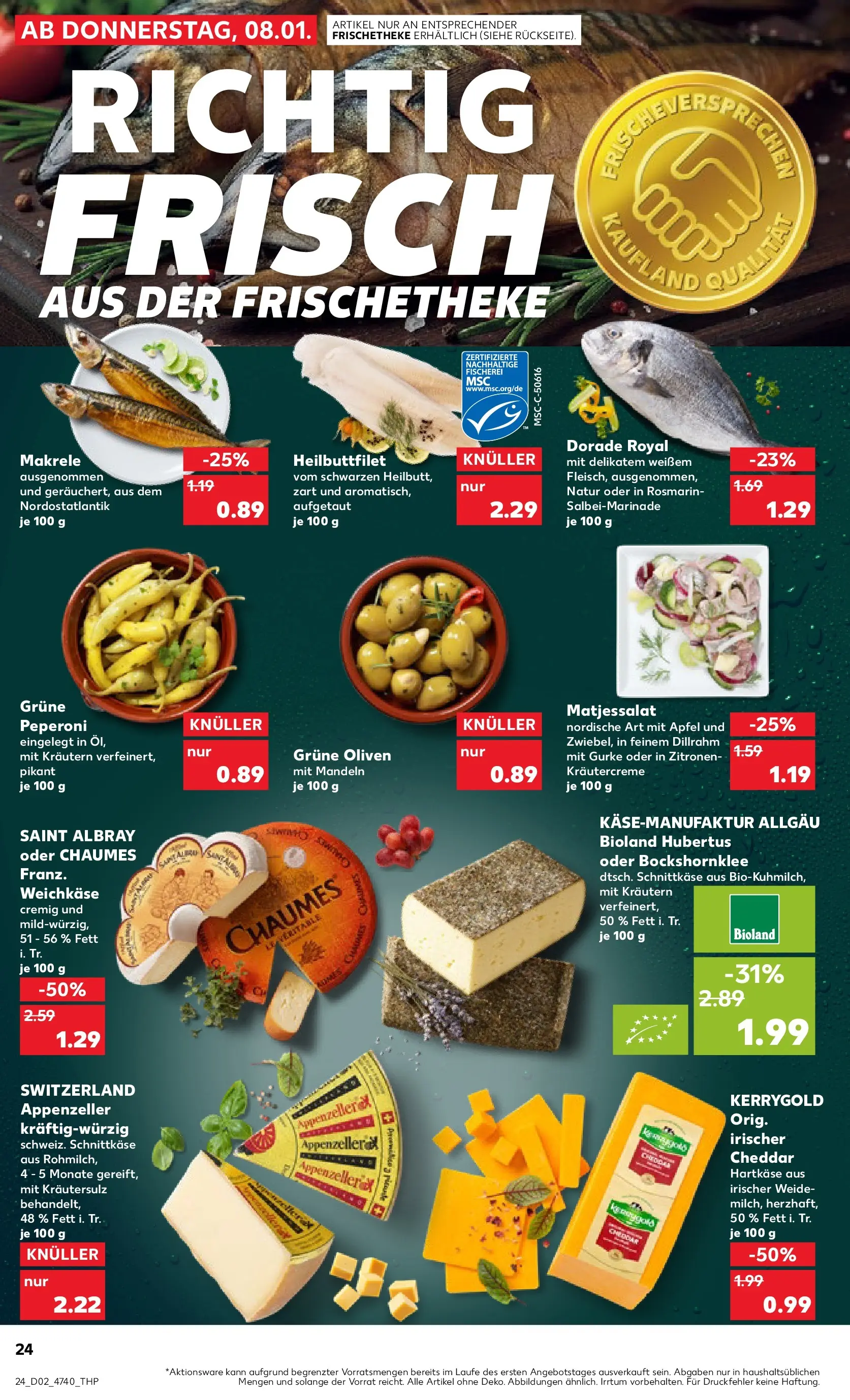 Prospekt Kaufland ab 08.01.2026 » Angebote und Werbung Online | Seite: 24 | Produkte: Dorade, Äpfel, Mandeln, Zitronen Prospekt Kaufland ab 08.01.2026 » Angebote Online zum Blättern | Seite: 24 | Produkte: Dorade, Äpfel, Mandeln, Zitronen