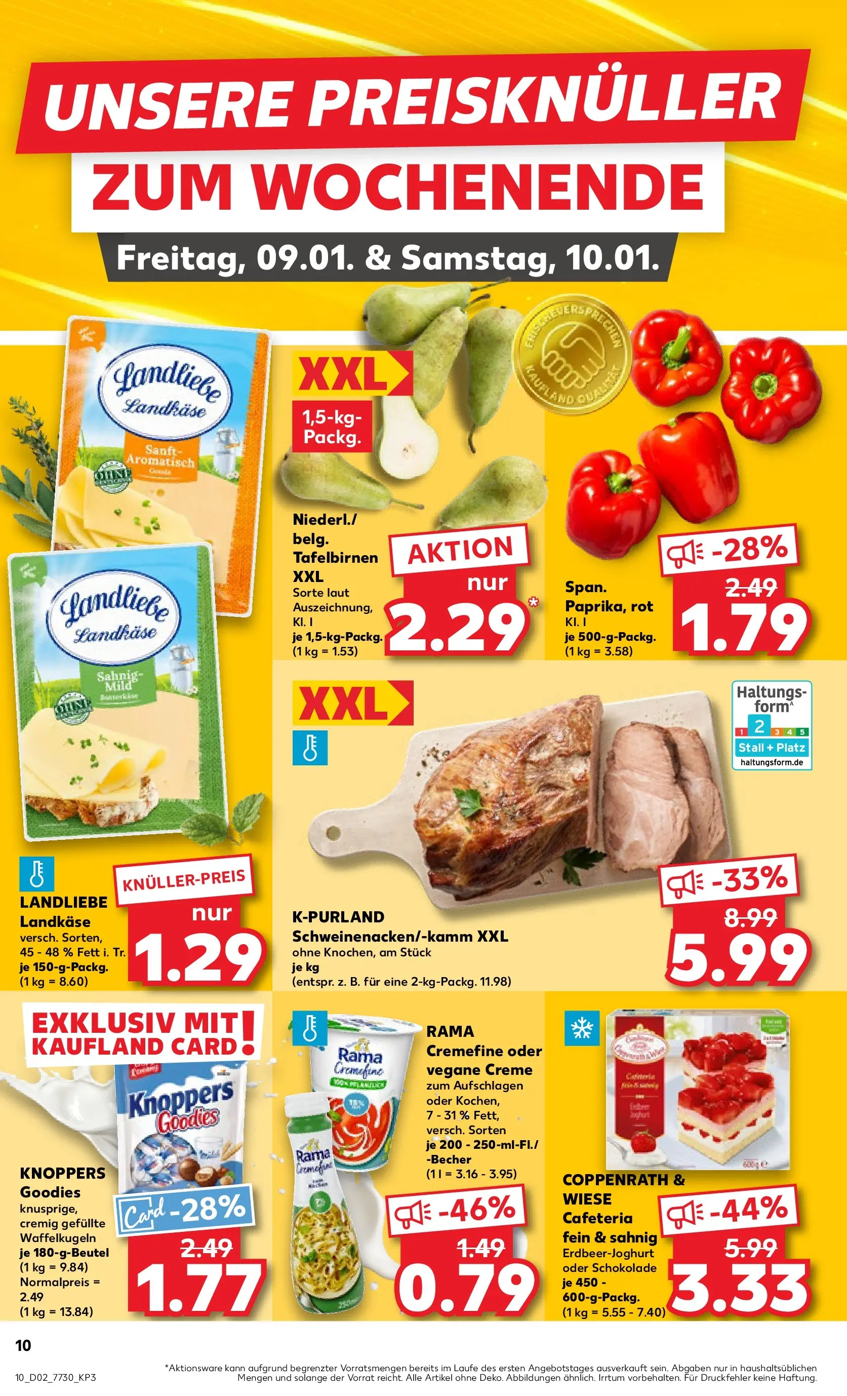 Prospekt Kaufland ab 08.01.2026 » Angebote Online zum Blättern | Seite: 10 | Produkte: Schokolade, Rama cremefine, Creme, Knoppers