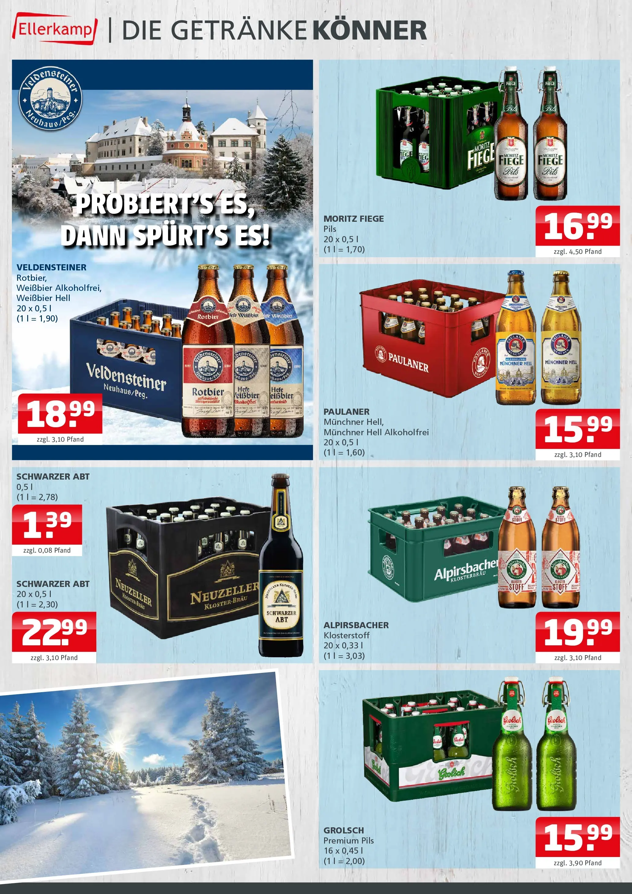 Entdecke - Getränke Ellerkamp: Getränkeangebote (ab 04.01.2026) zum Blättern | Seite: 2 | Produkte: Weißbier, Pils, Hefe weissbier, Paulaner