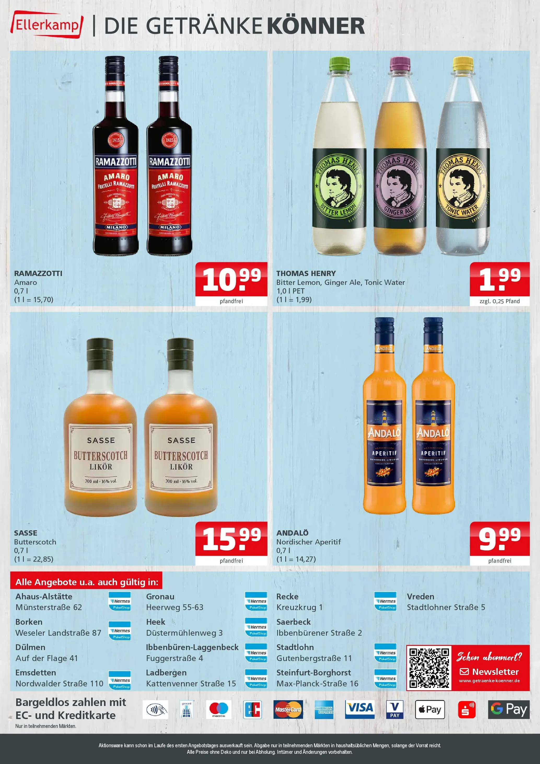 Entdecke - Getränke Ellerkamp: Getränkeangebote (ab 04.01.2026) zum Blättern | Seite: 4 | Produkte: Likör, Ramazzotti