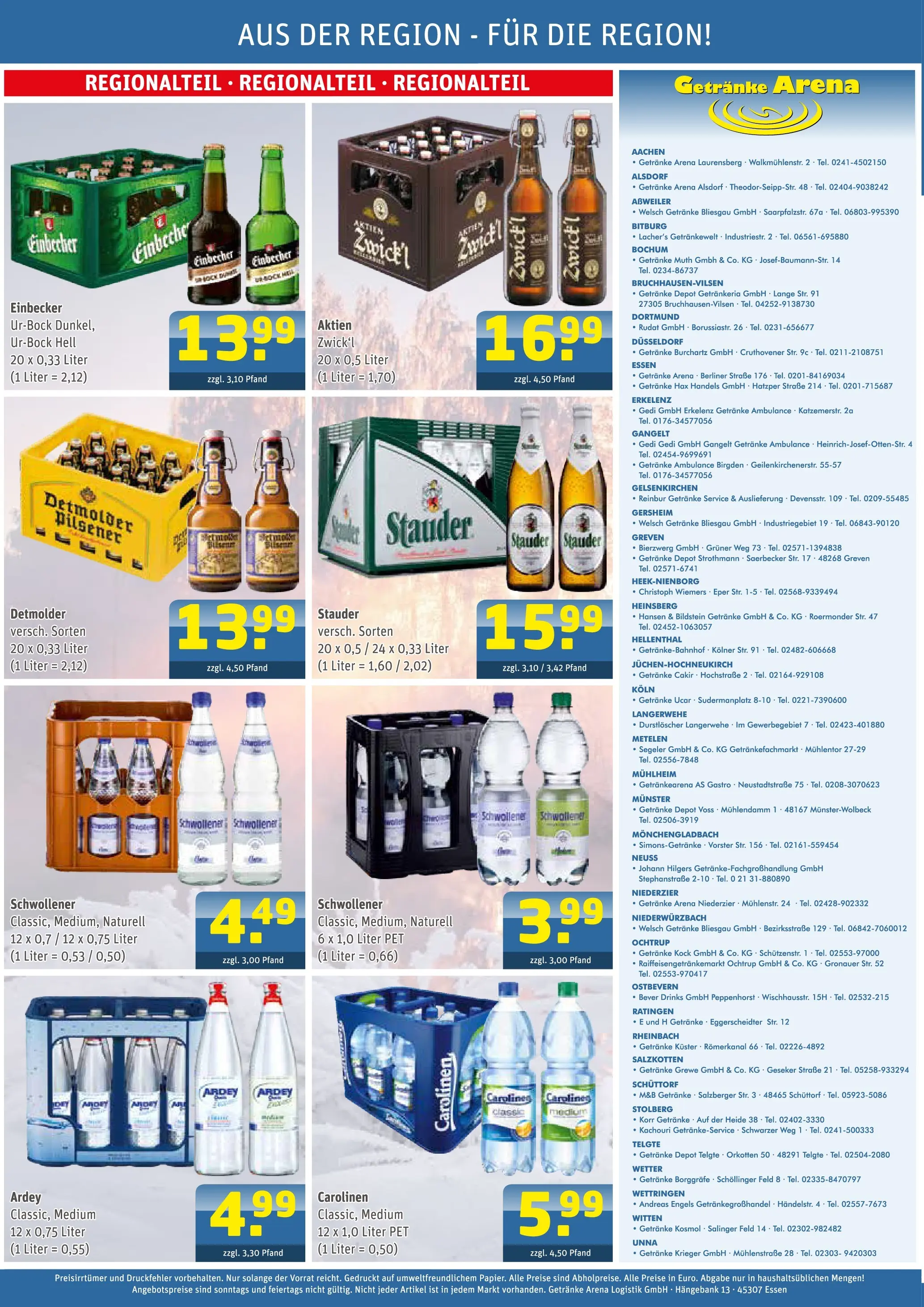 Entdecke - Getränke Arena: Getränkeangebote (ab 11.01.2026) zum Blättern | Seite: 4 | Produkte: Berliner, Durstloscher