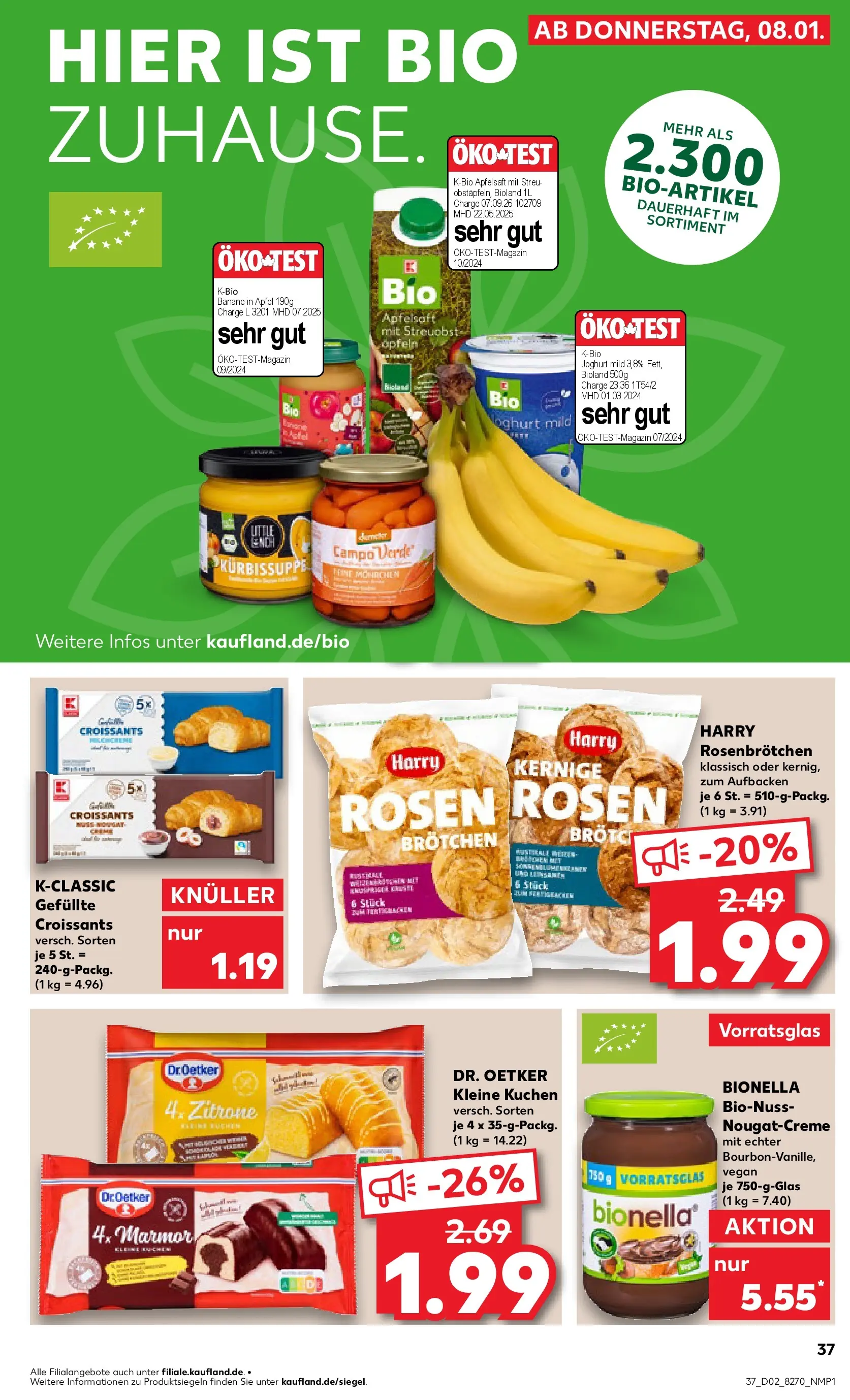 Prospekt Kaufland ab 08.01.2026 » Angebote und Werbung Online | Seite: 37 | Produkte: Apfelsaft, Zitrone, Brot, Kuchen Prospekt Kaufland ab 08.01.2026 » Angebote Online zum Blättern | Seite: 37 | Produkte: Apfelsaft, Zitrone, Brot, Kuchen