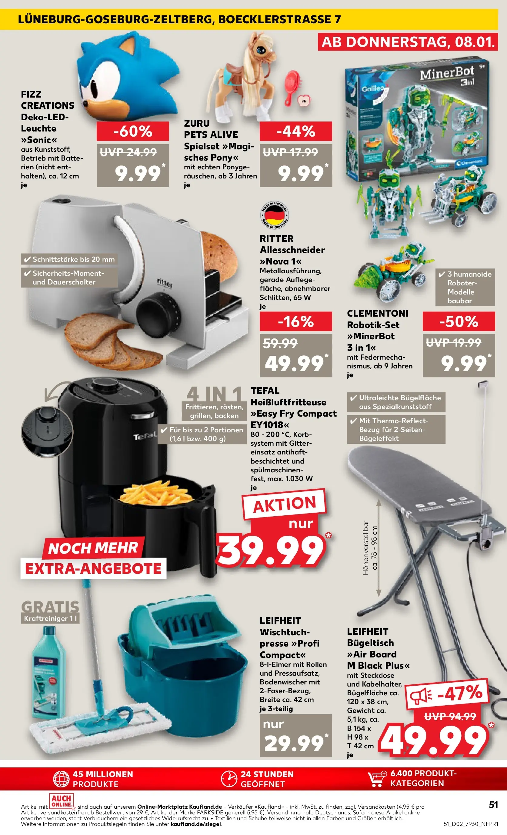 Prospekt Kaufland ab 08.01.2026 » Angebote und Werbung Online | Seite: 51 | Produkte: Presse, Batterien, Korb, Heißluftfritteuse Prospekt Kaufland ab 08.01.2026 » Angebote Online zum Blättern | Seite: 51 | Produkte: Presse, Batterien, Korb, Heißluftfritteuse