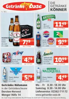 Entdecke - Getränke Oase: Getränkeangebote ab 04.01.2026 gültig