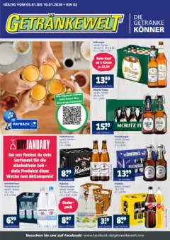 Entdecke - Getränkewelt HSE: Getränkeangebote ab 04.01.2026 gültig Entdecke - Getränkewelt HSE: Getränkeangebote ab 04.01.2026 gültig