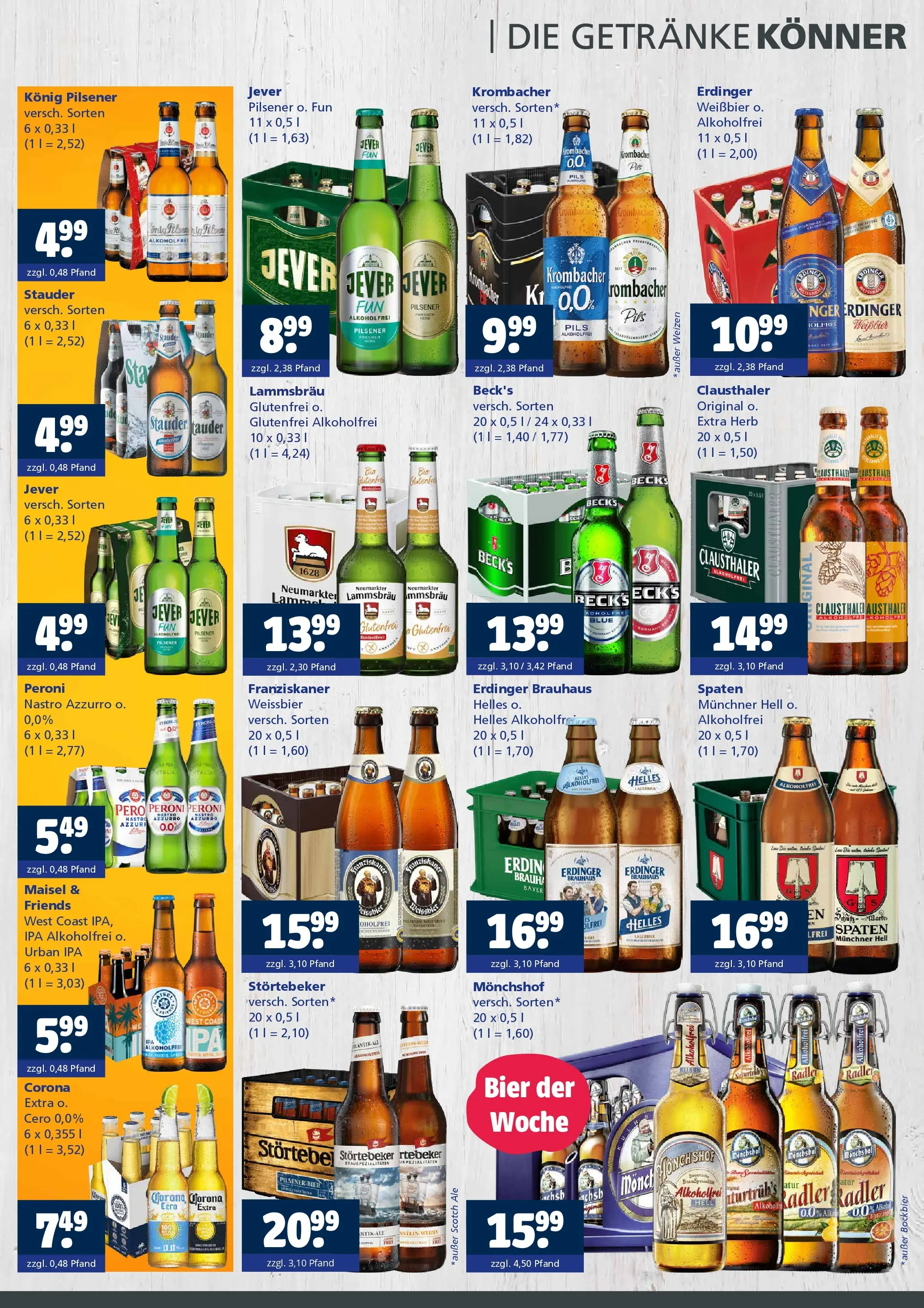 Entdecke - Getränkewelt HSE: Getränkeangebote (ab 04.01.2026) zum Blättern | Seite: 2 | Produkte: Erdinger, Weißbier, Pils, Krombacher