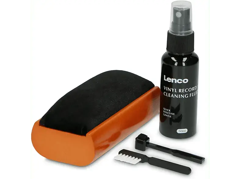 Lenco TTA-5IN1 - Reinigungsb&uuml;rste aus Holz mit Samtpolsterung; Schallplatten Reinigung