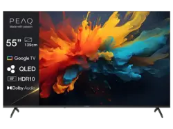Peaq PTV 55GQU-5025C (2025) 55 Zoll Google QLED UHD Smart TV; QLED TV