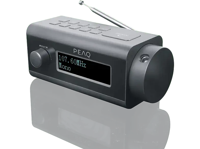 Peaq PCR 170 DAB+ Radiwecker mit Projektion; Radiowecker