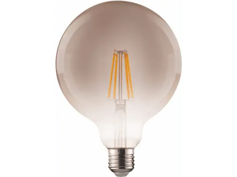Xavax LED-Filament, E27, 420lm 8W, Vintage-Lampe Globe 125, dimmbar, Warmwei&szlig;; Leuchtmittel