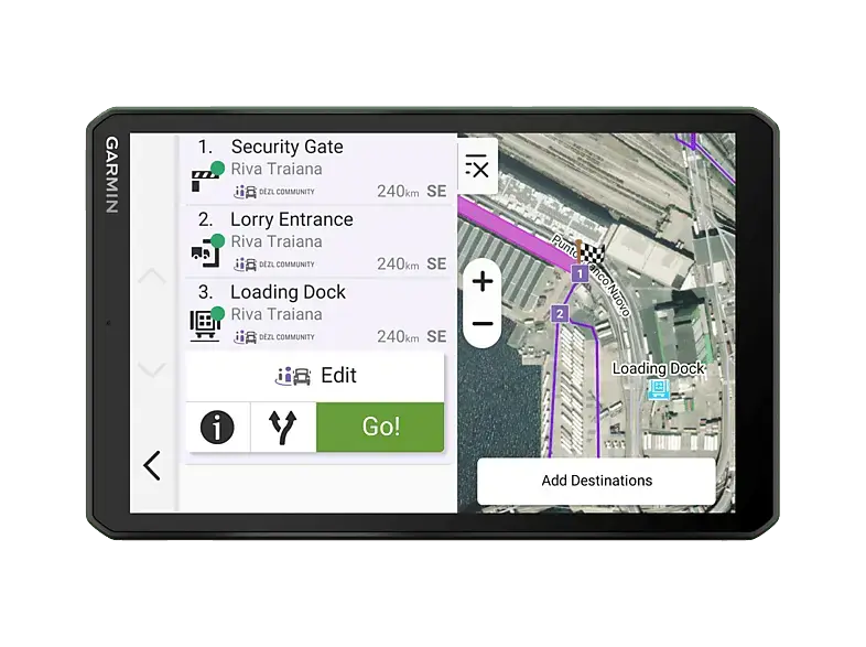 Garmin dēzl LGV820 MT-D - LKW-Navi mit 8-Zoll Display; Navigationsger&auml;t