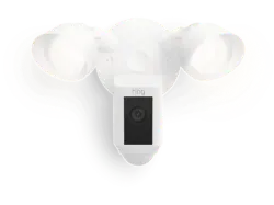 ring Floodlight Cam Wired Plus, &Uuml;berwachungskamera (Anzahl Kameras: 1, f&uuml;r Au&szlig;en, Nachtsichtfunktion, Netzbetrieb, Full-HD, Wei&szlig;)