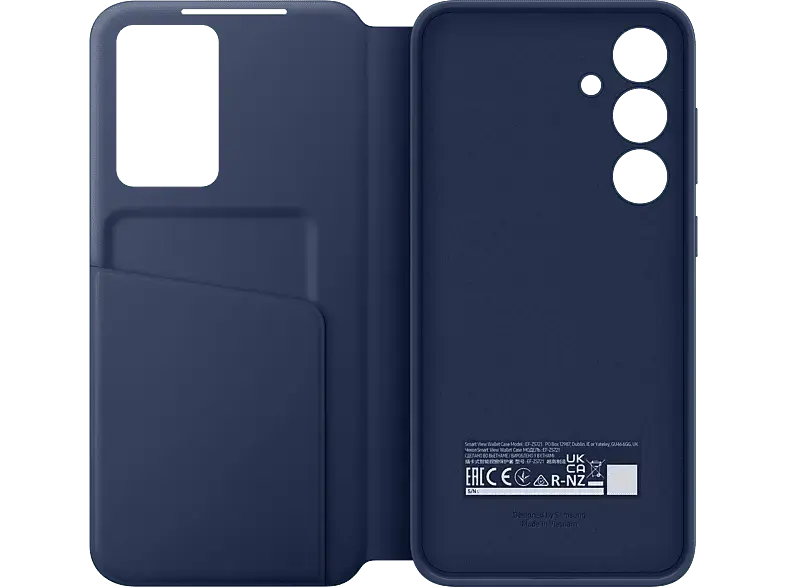 Samsung EF-ZS721 Smart View Wallet Case Flip Cover, f&uuml;r Samsung Galaxy S24 FE, Blau; Schutzh&uuml;lle