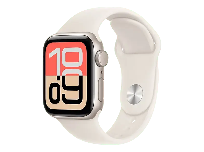 Apple Watch SE 3 GPS 40mm Polarstern Aluminium Case mit Polarstern Sport Band - S/M; Smartwatch