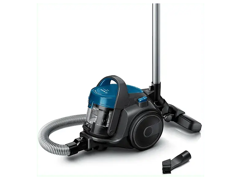 Bosch BGC 05 A 220 Bodenstaubsauger ohne Beutel (78 dB(A), maximale Leistung: 700 Watt, Steingrau/Blau)