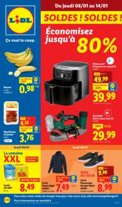 LIDL - Prévisualisation de LIDL - C'est les soldes chez Lidl ! Profitez d'offres exceptionnelles jusqu'à -80%. valide à partir de 04.01.2026