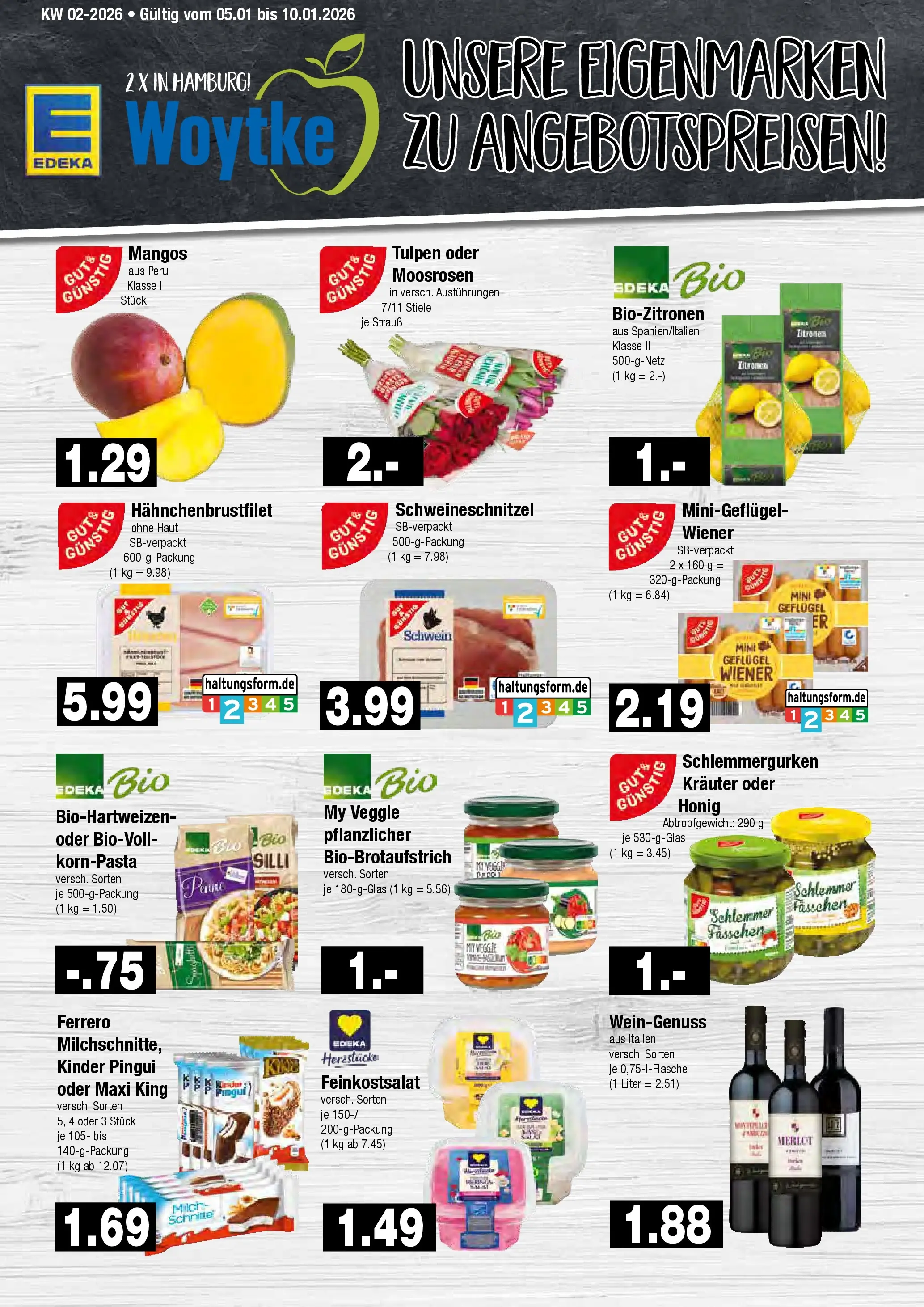 Edeka prospekt Hamburg	 (ab 04.01.2026) » Angebote Online | Seite: 9 | Produkte: Milch, Merlot, Pasta